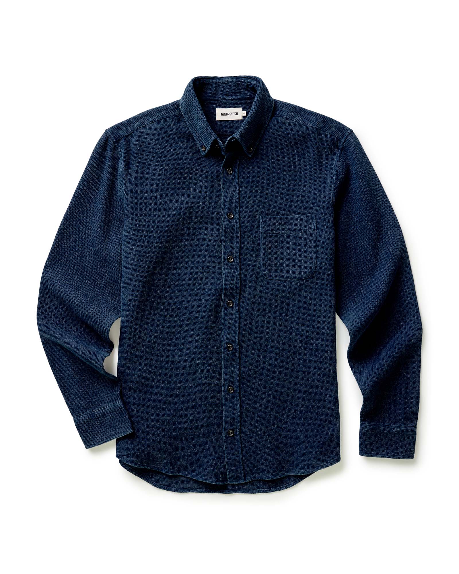 The Jack Waffle Shirt Rinsed Indigo