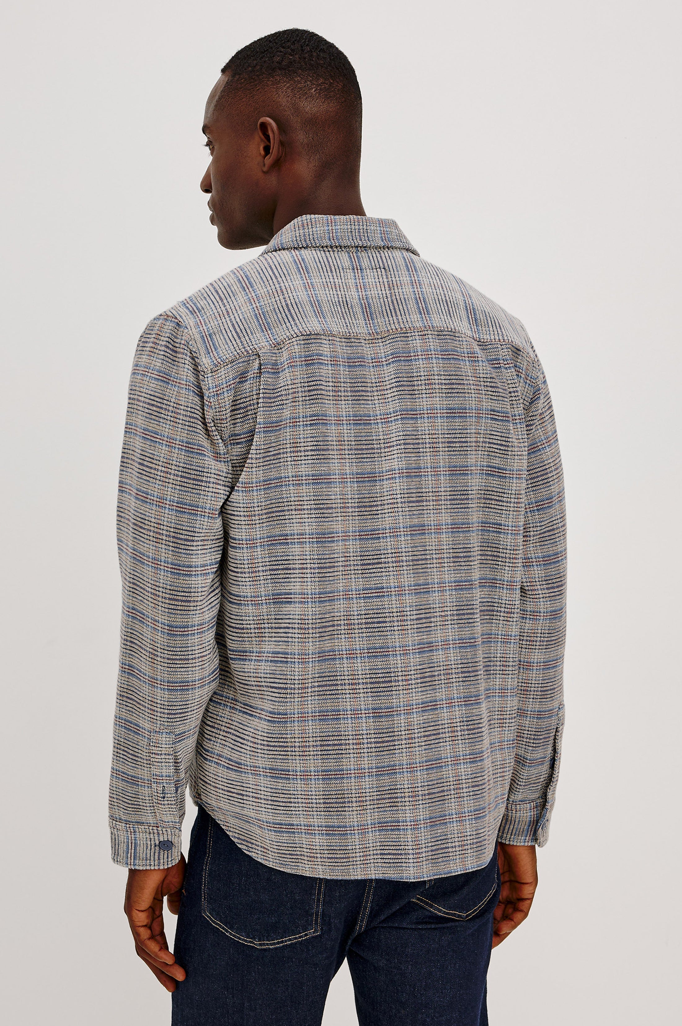 Warren Plaid Jacket Oat Meridian Chenille