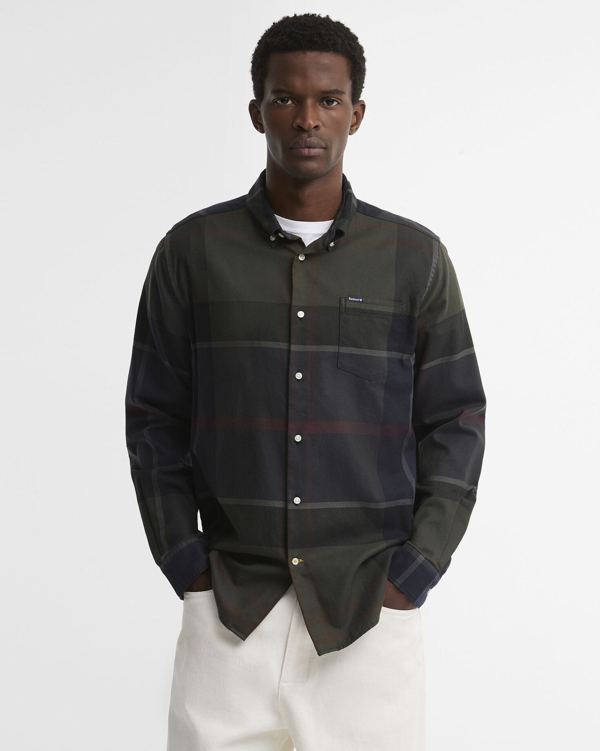 Dunoon Tartan Tailored Shirt Shadow Classic Tartan
