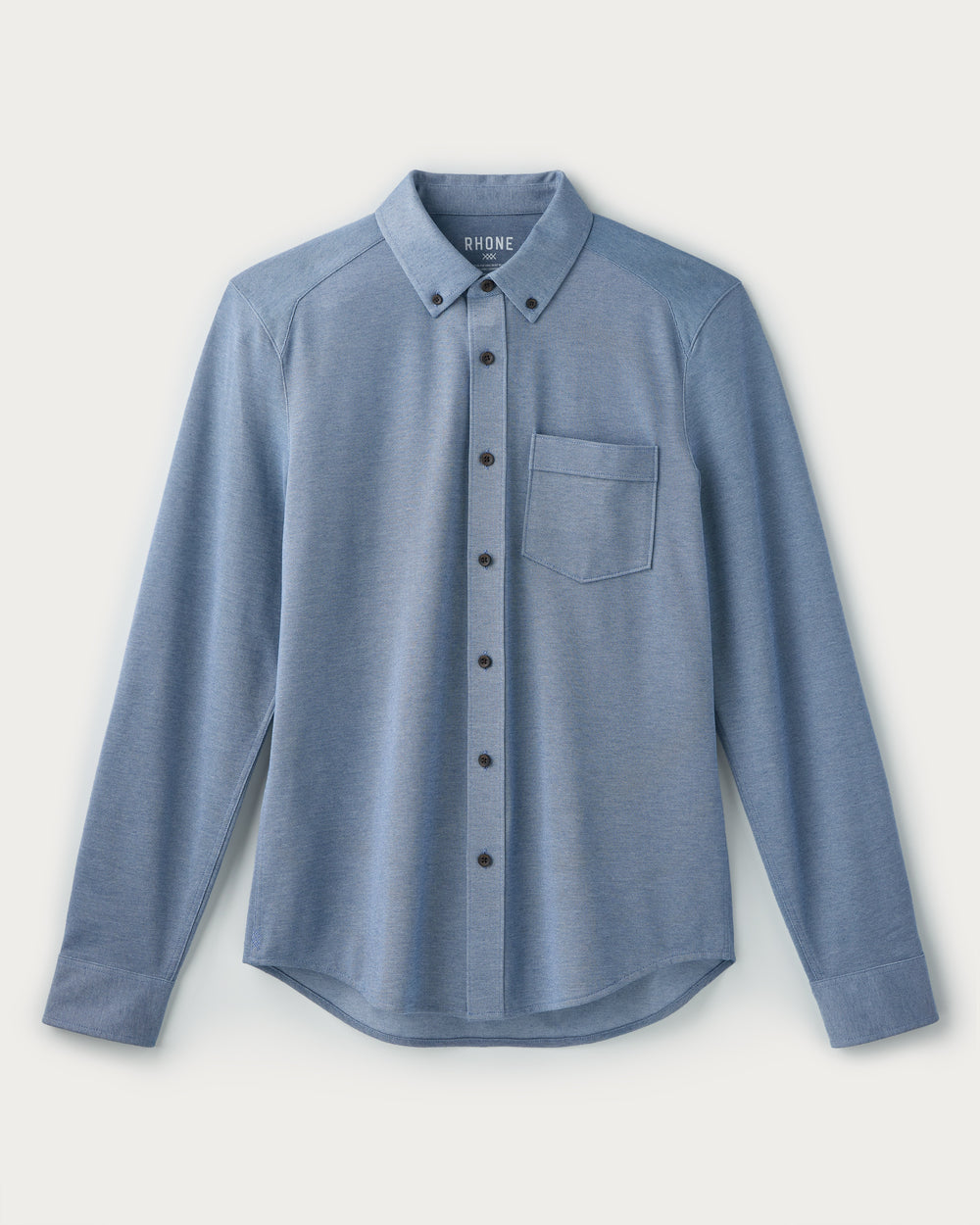 Effortless Oxford Button Down Vintage Indigo Heather