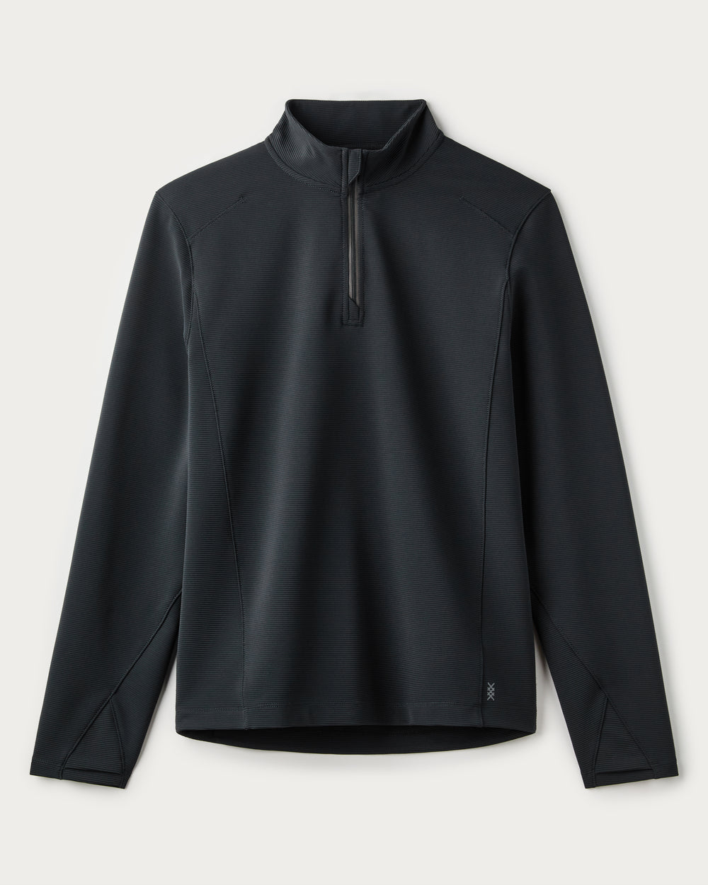 Covert Rib 1/4 Zip Black