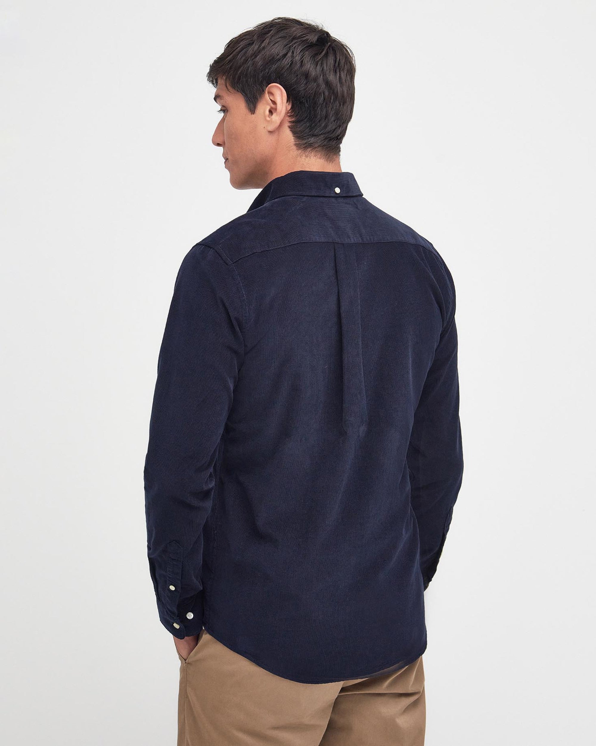 Ramsey Tailored Cord Shirt Navy