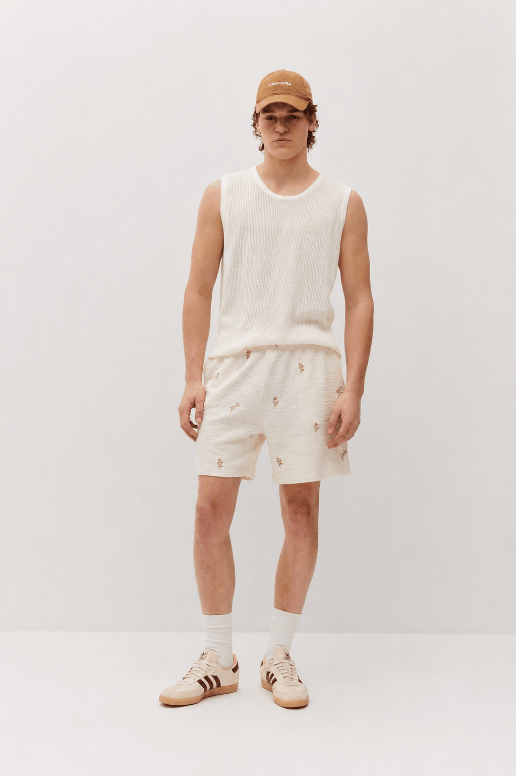 Knit Sweater Tank White