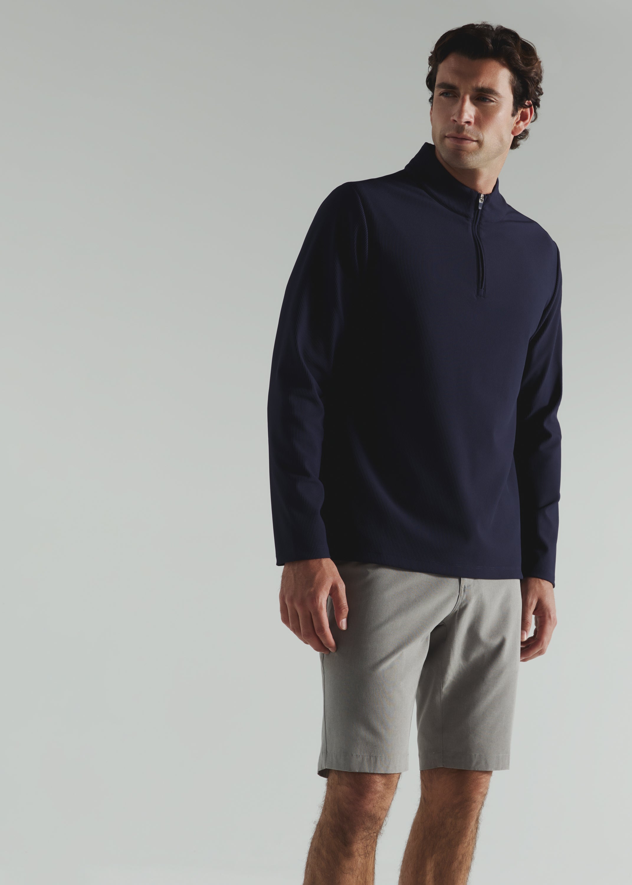 Drift Quarter Zip Pullover Navy