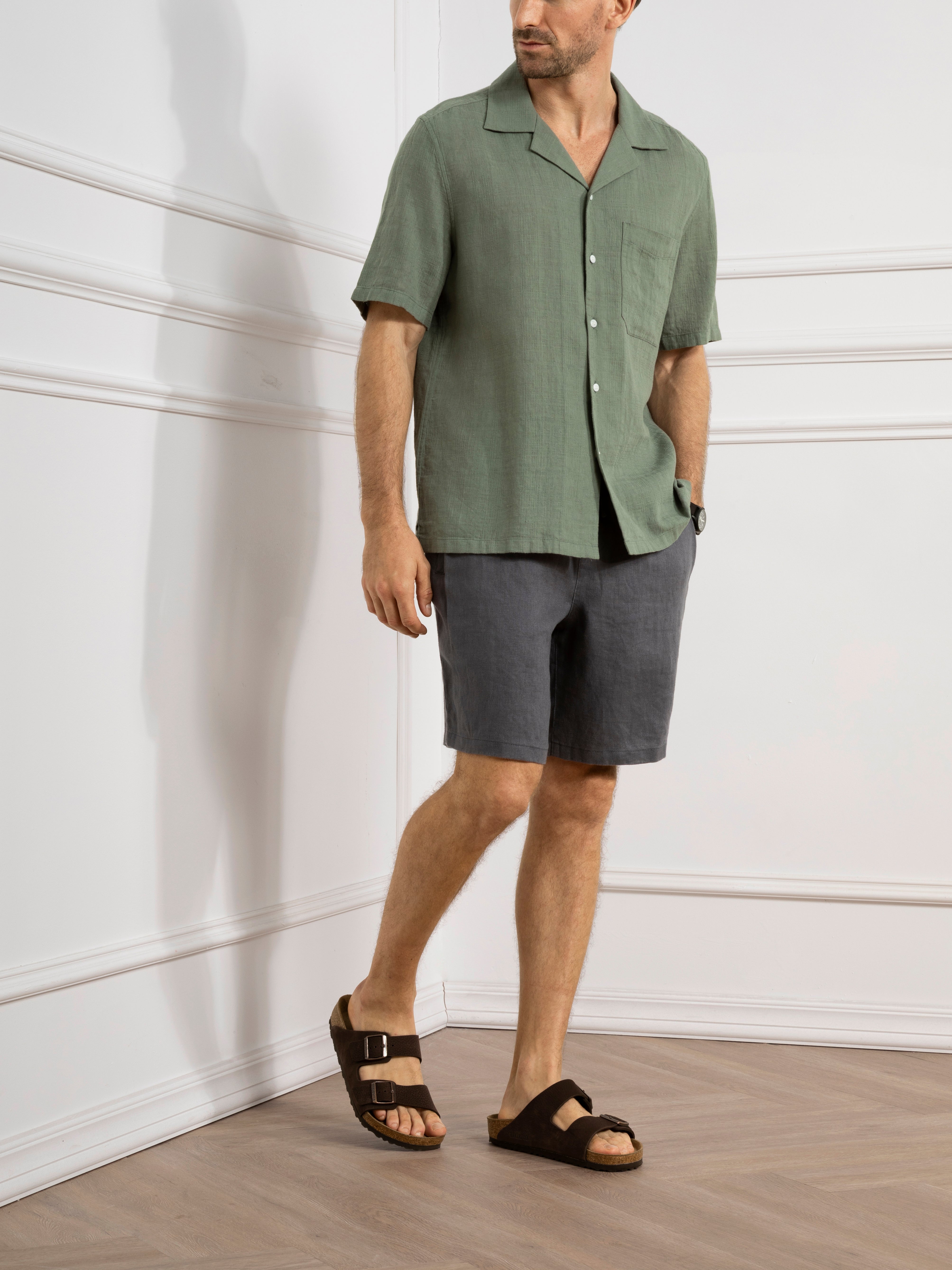 Rockaway Linen Shirt Tea