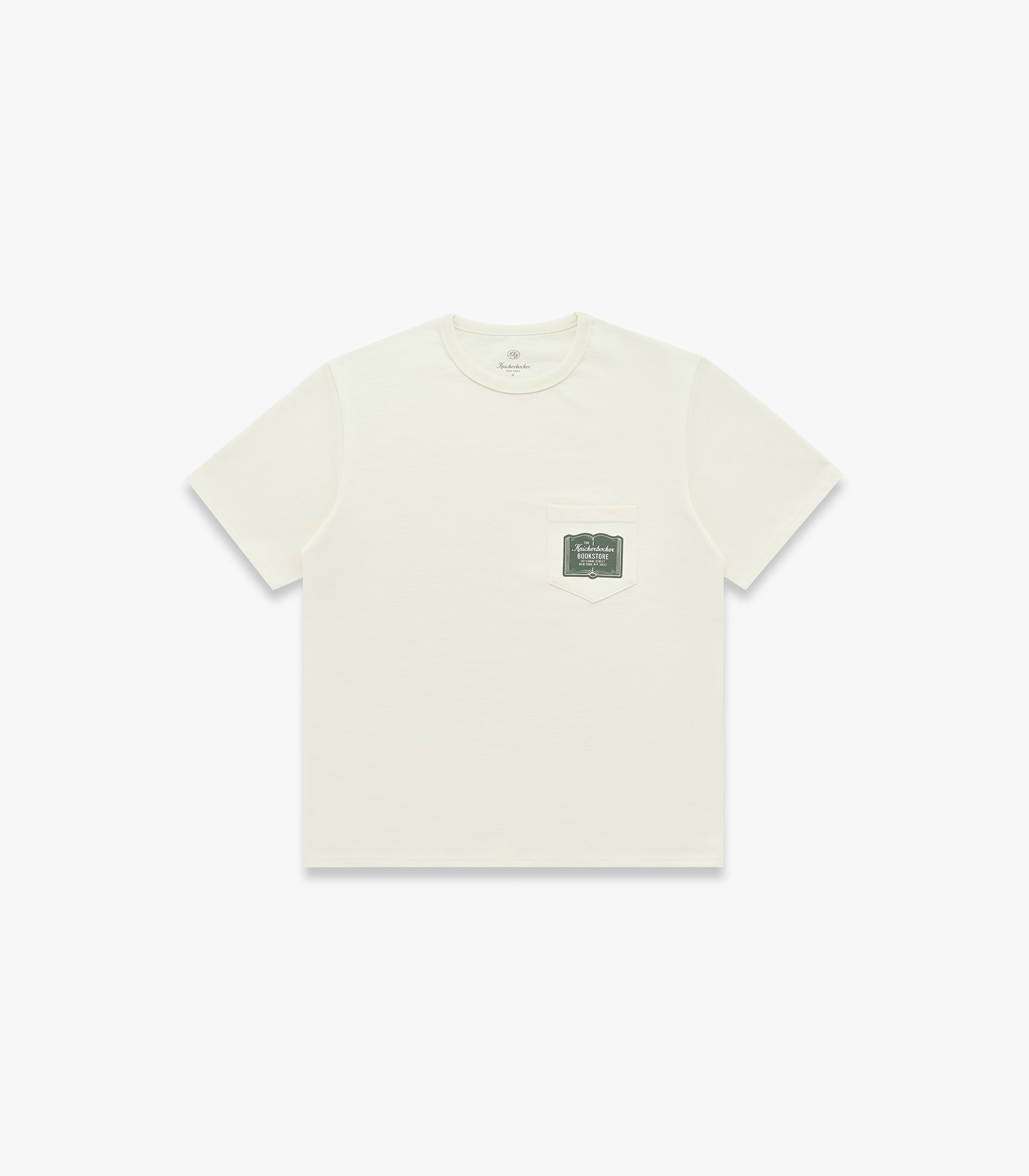 Bookstore Clerk Heavyweight Pocket T-Shirt Milk