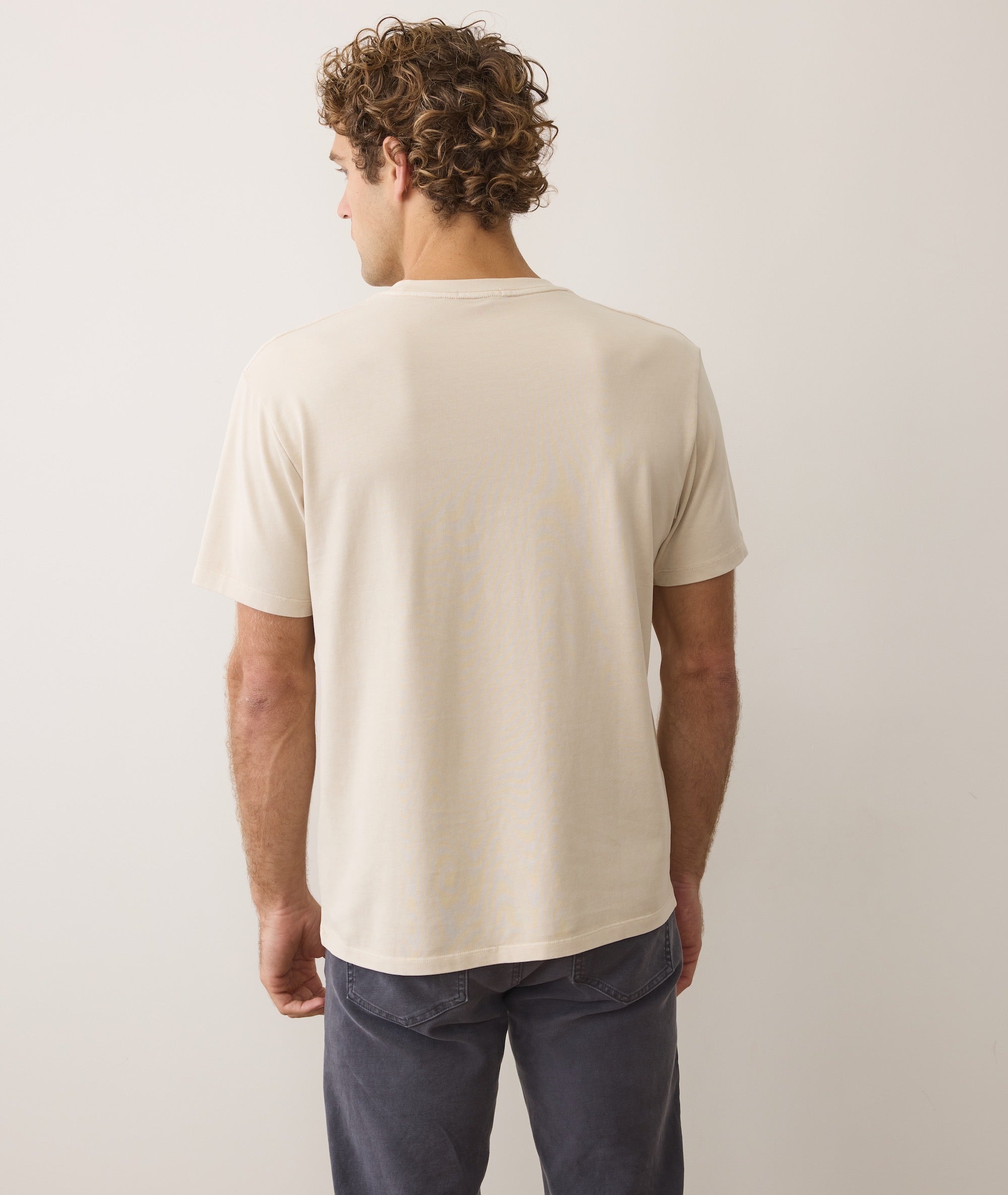 Relaxed Cloud 9 Sueded Jersey Tee Whitecap