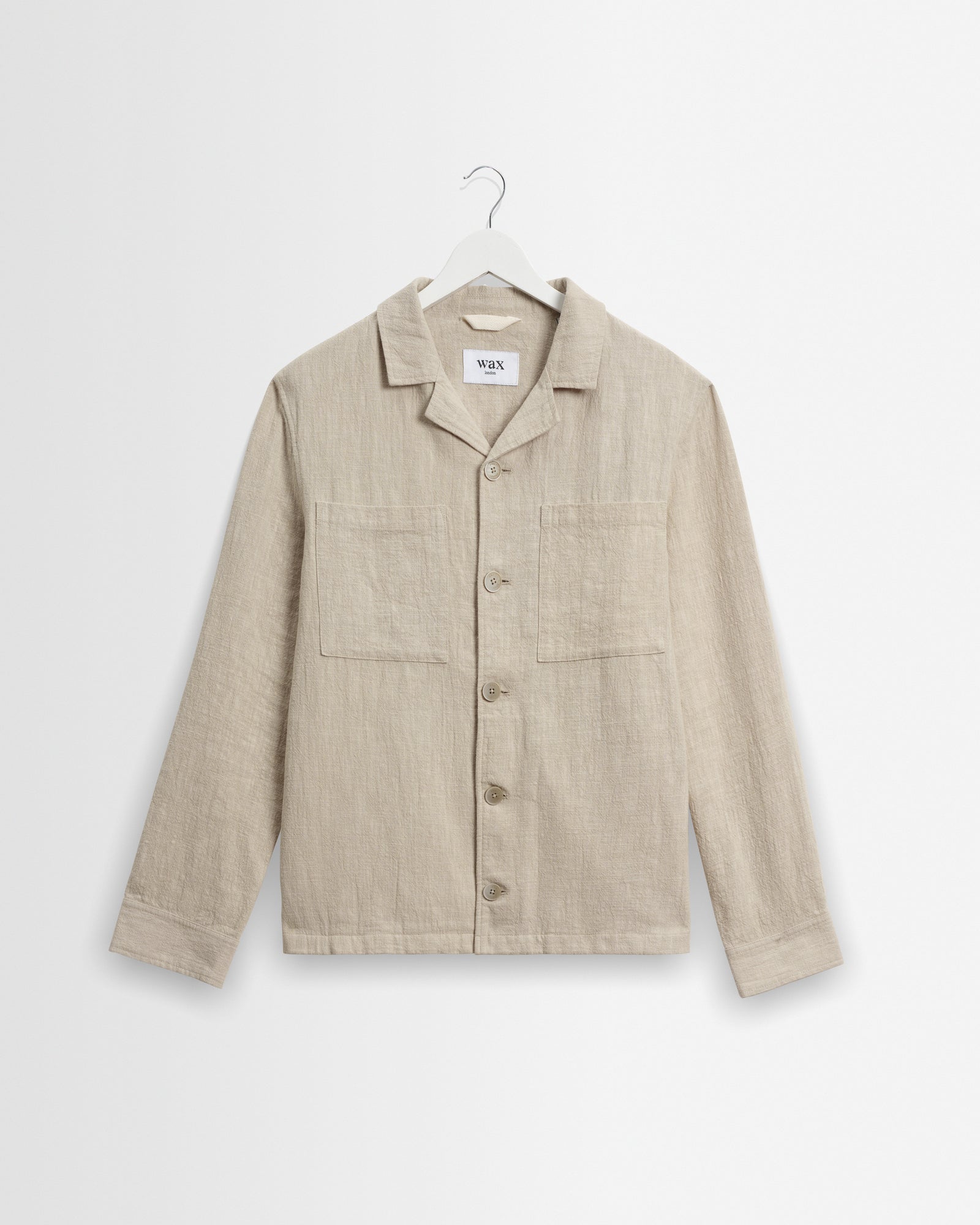 Aldred Overshirt in Cotton Linen Natural