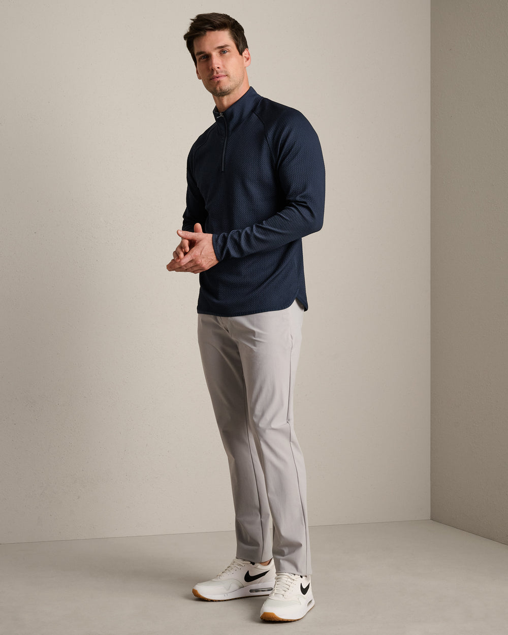Founder's Golf Quarter Zip True Navy