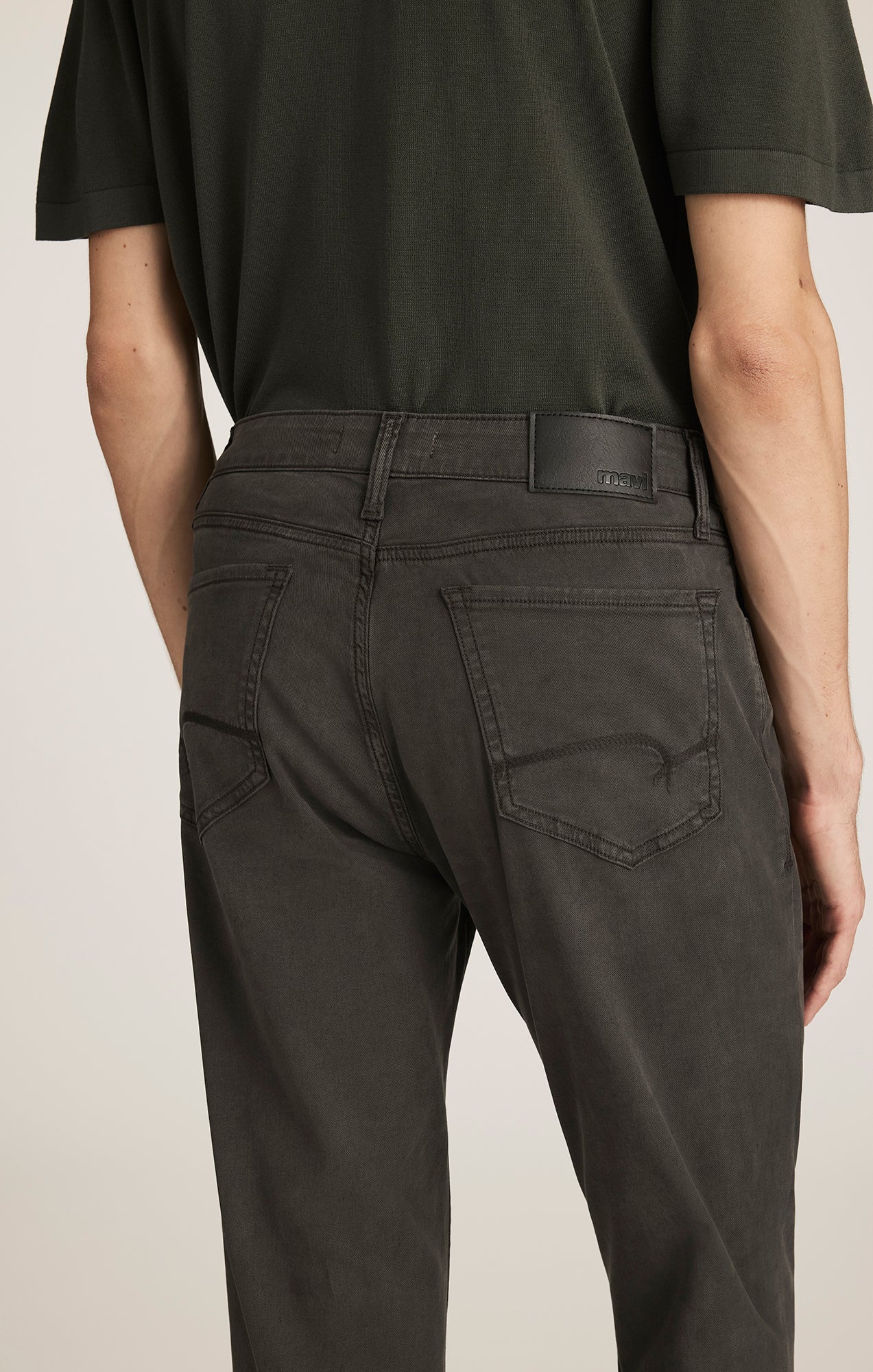 Steve Athletic Fit Ash Luxe Twill