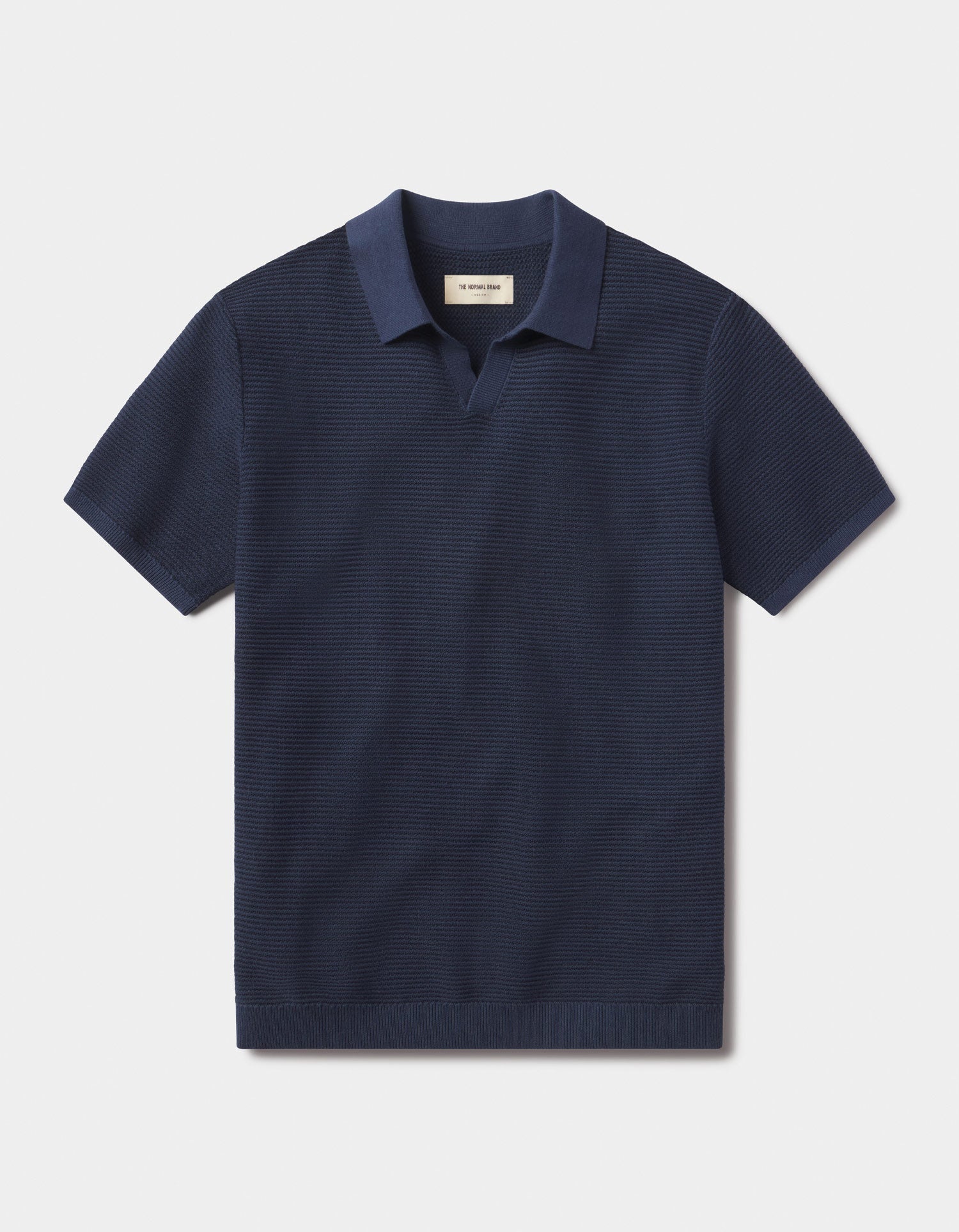 Robles Birdseye Knit Polo Denim/Dark Navy