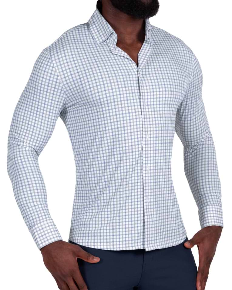 The Dime Shirt White/Grey/Light Blue