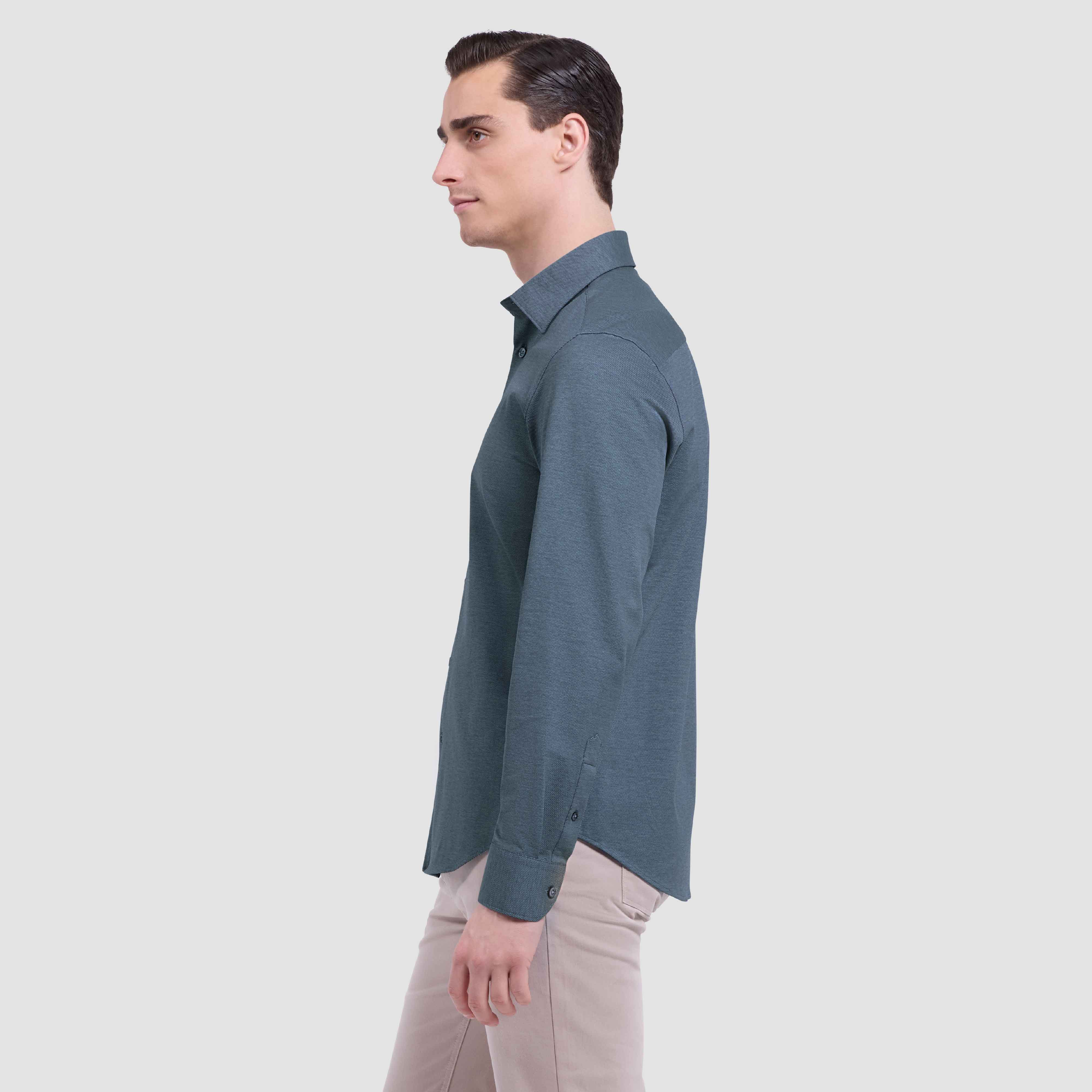 OOOHCotton James Long Sleeve Shirt Indigo