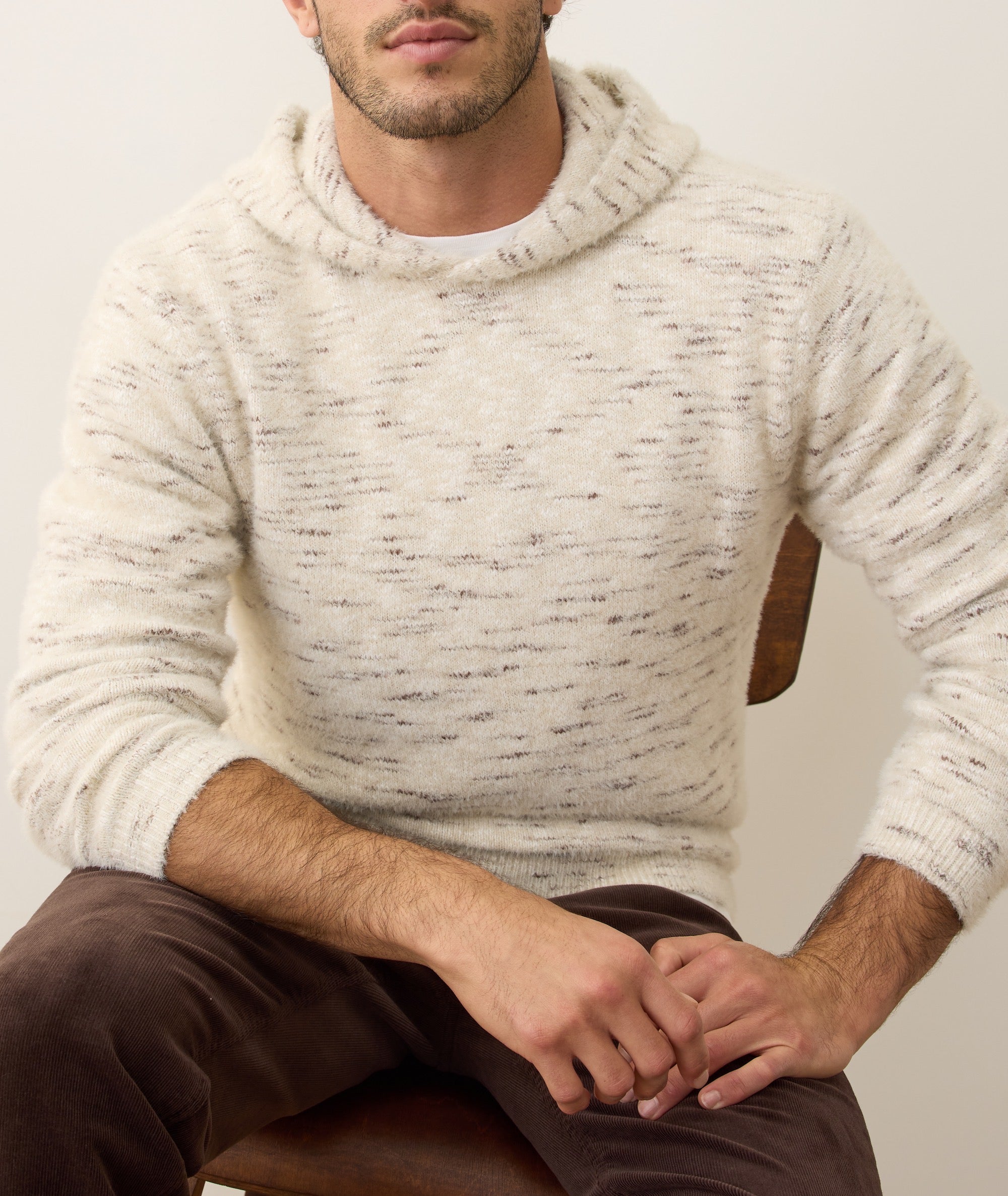 Wilder Sweater Hoodie Natural Geo