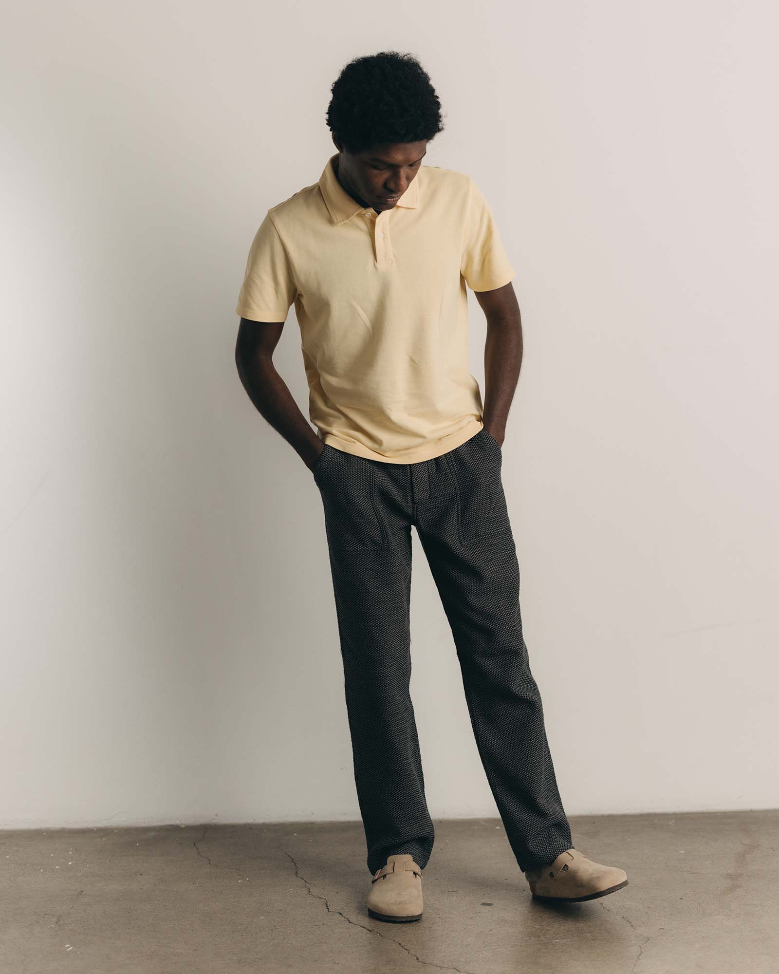 The Breakwater Pant Charcoal Sashiko