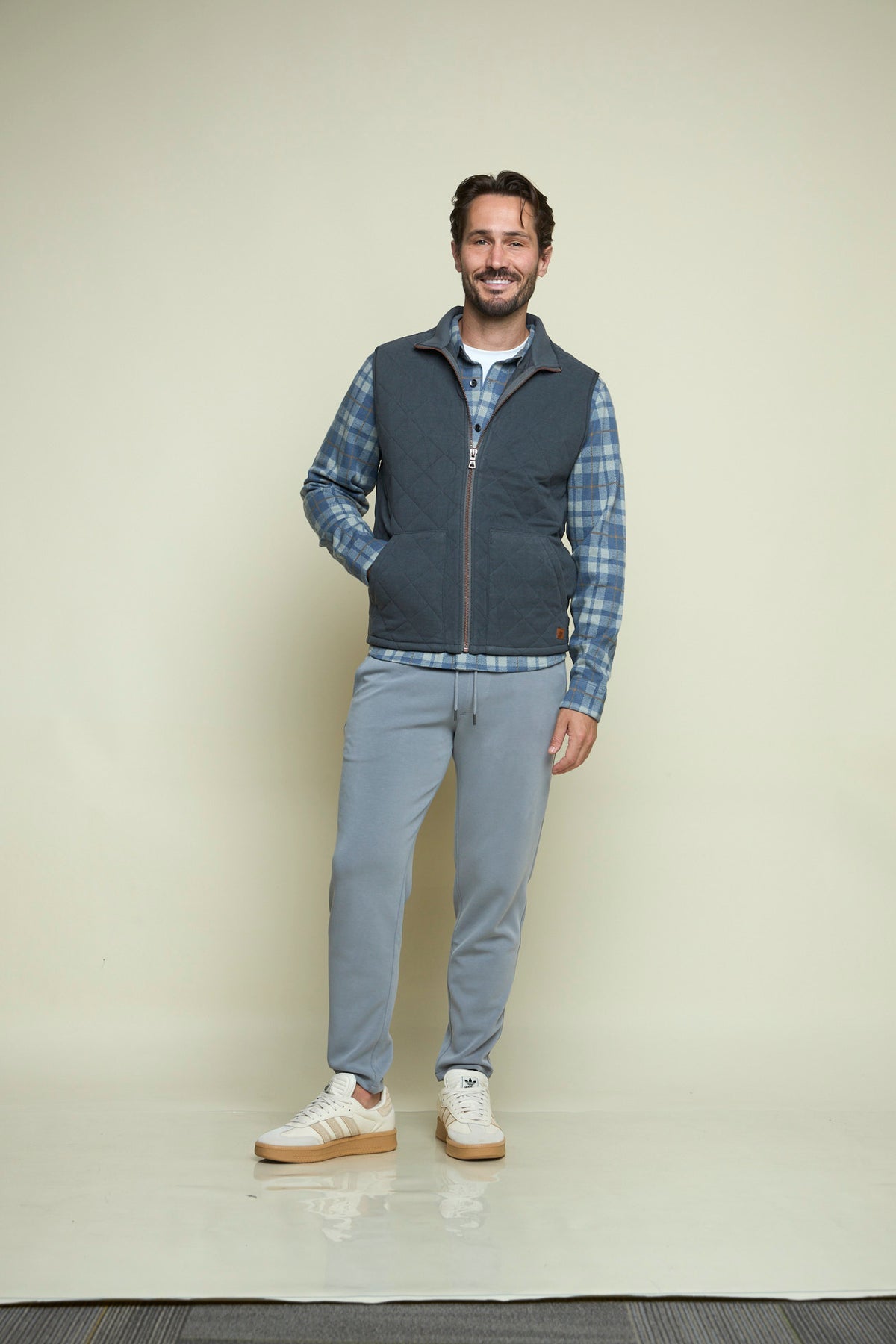 Maverick Full Zip Vest Smoke