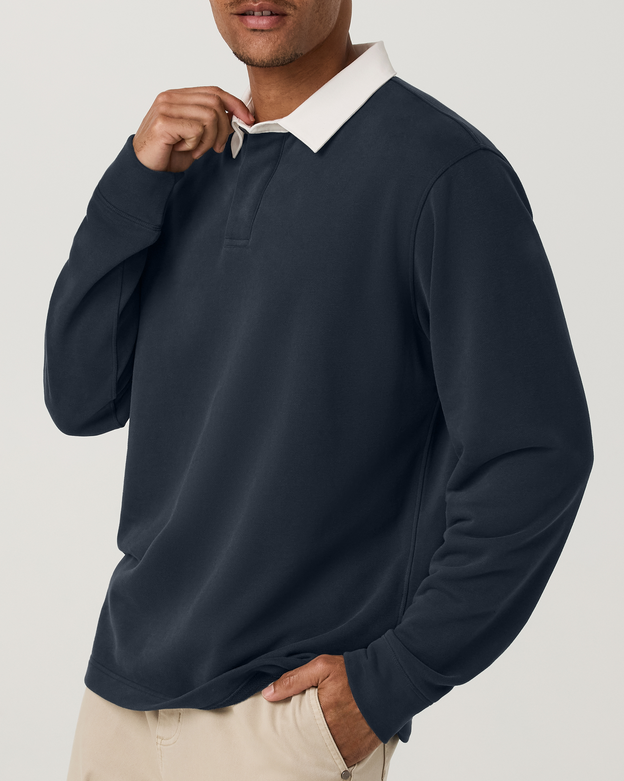 L/S Cypress Rugby Navy
