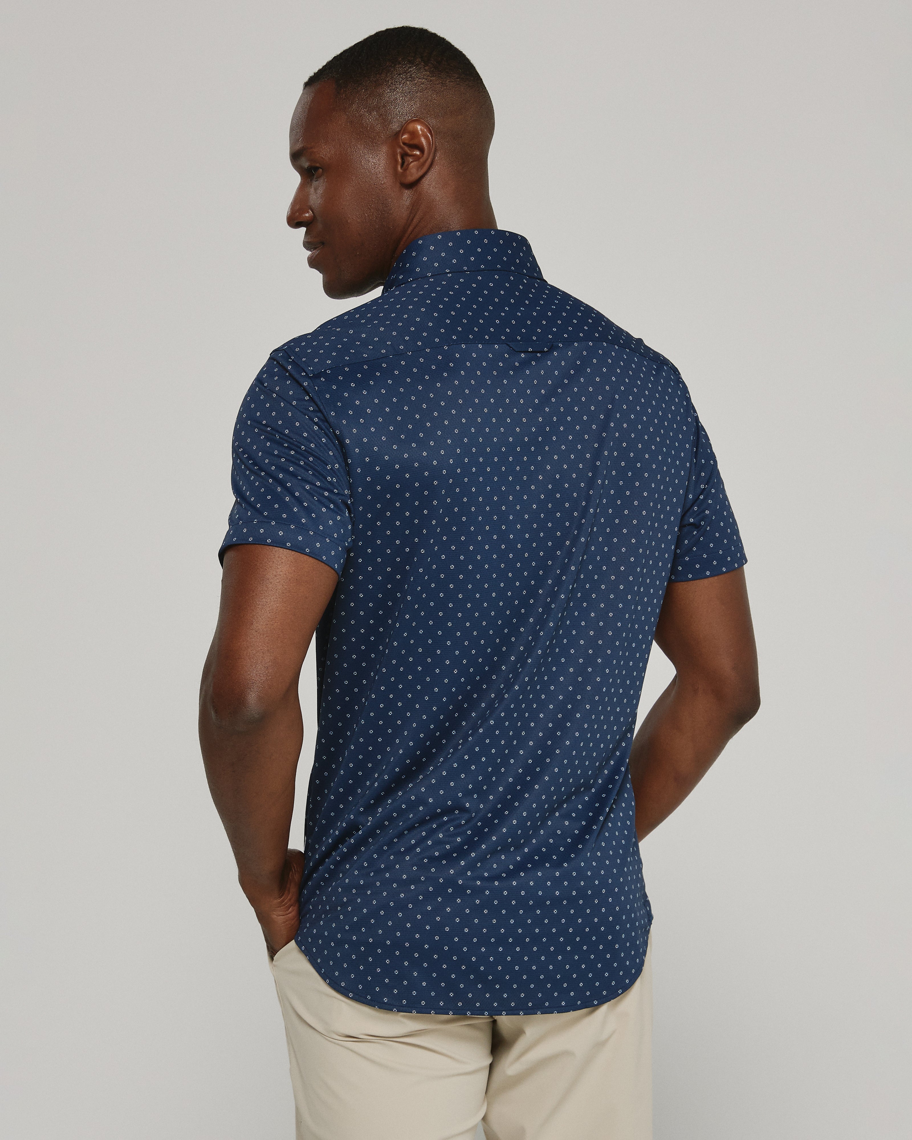 Alfie Short Sleeve Shirt Navy