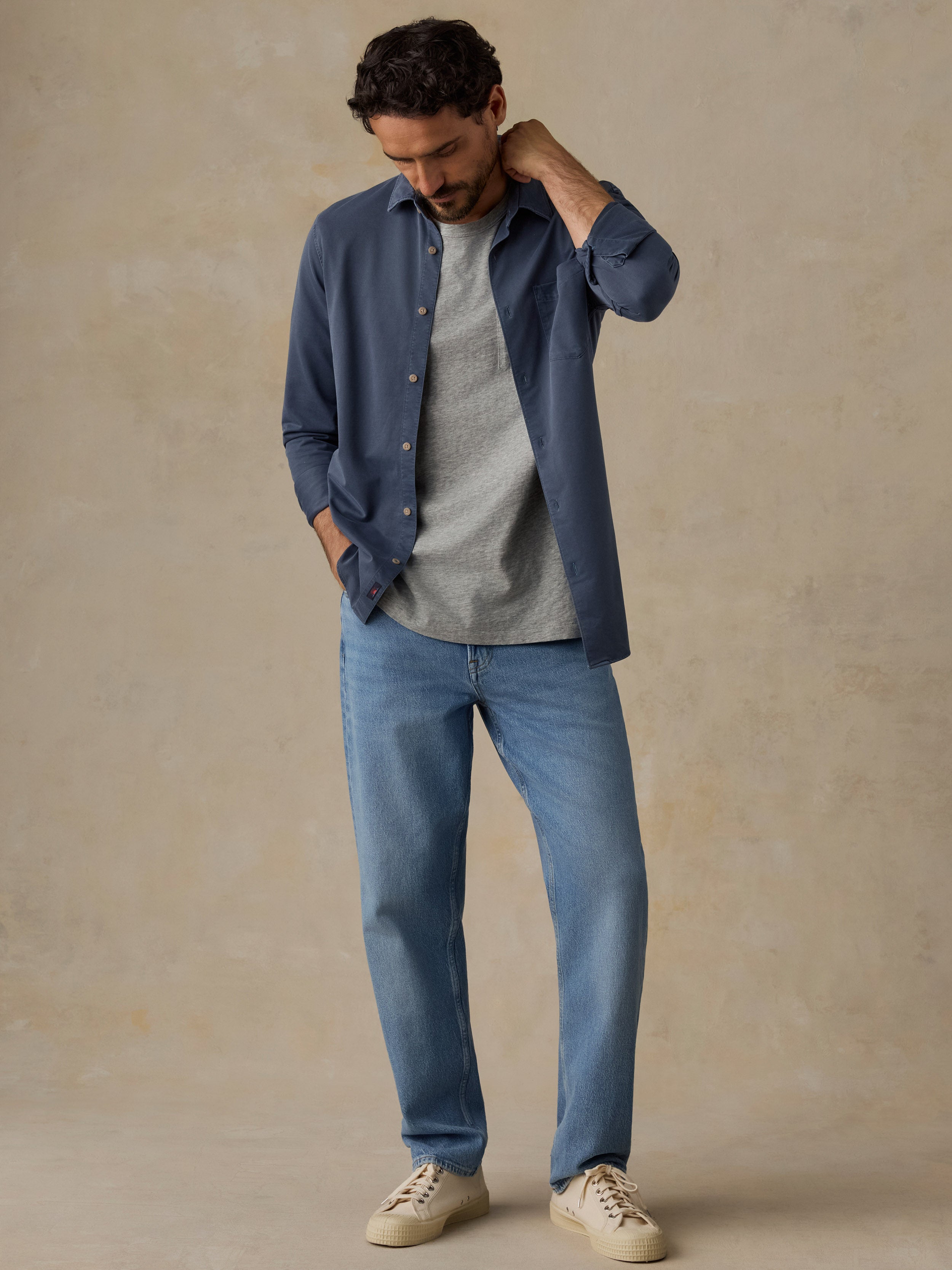 Costa Pique Shirt Abyss Navy