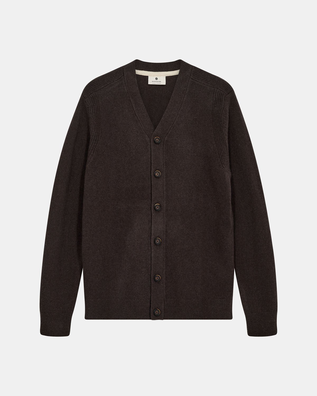 Aksvend Lambswool Cardigan Mulch