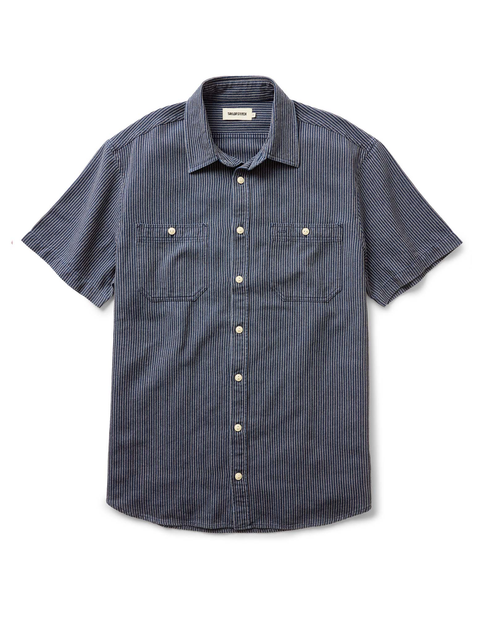 The Short Sleeve Utility Shirt Roped Indigo