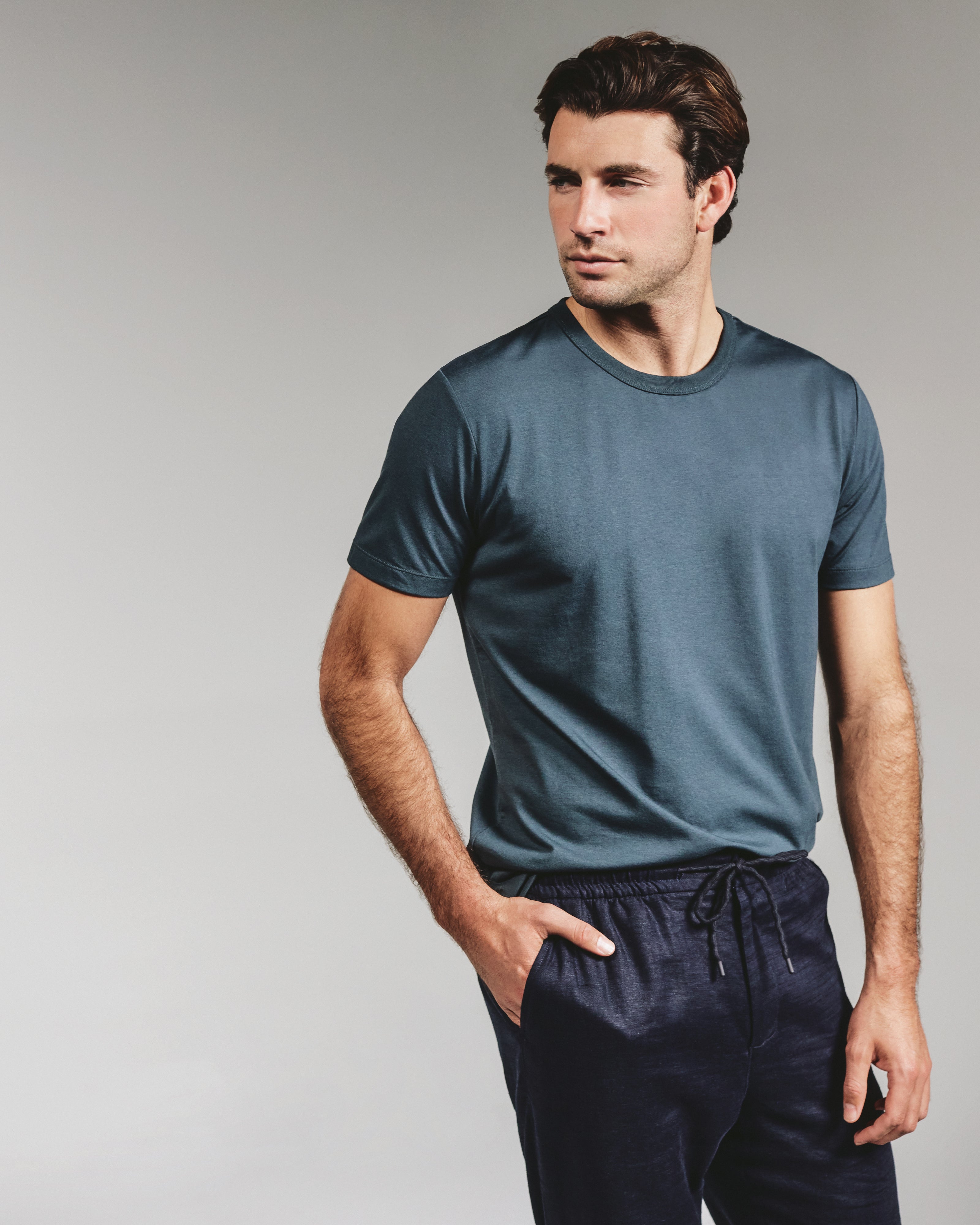 Modal Tee Petrol Navy