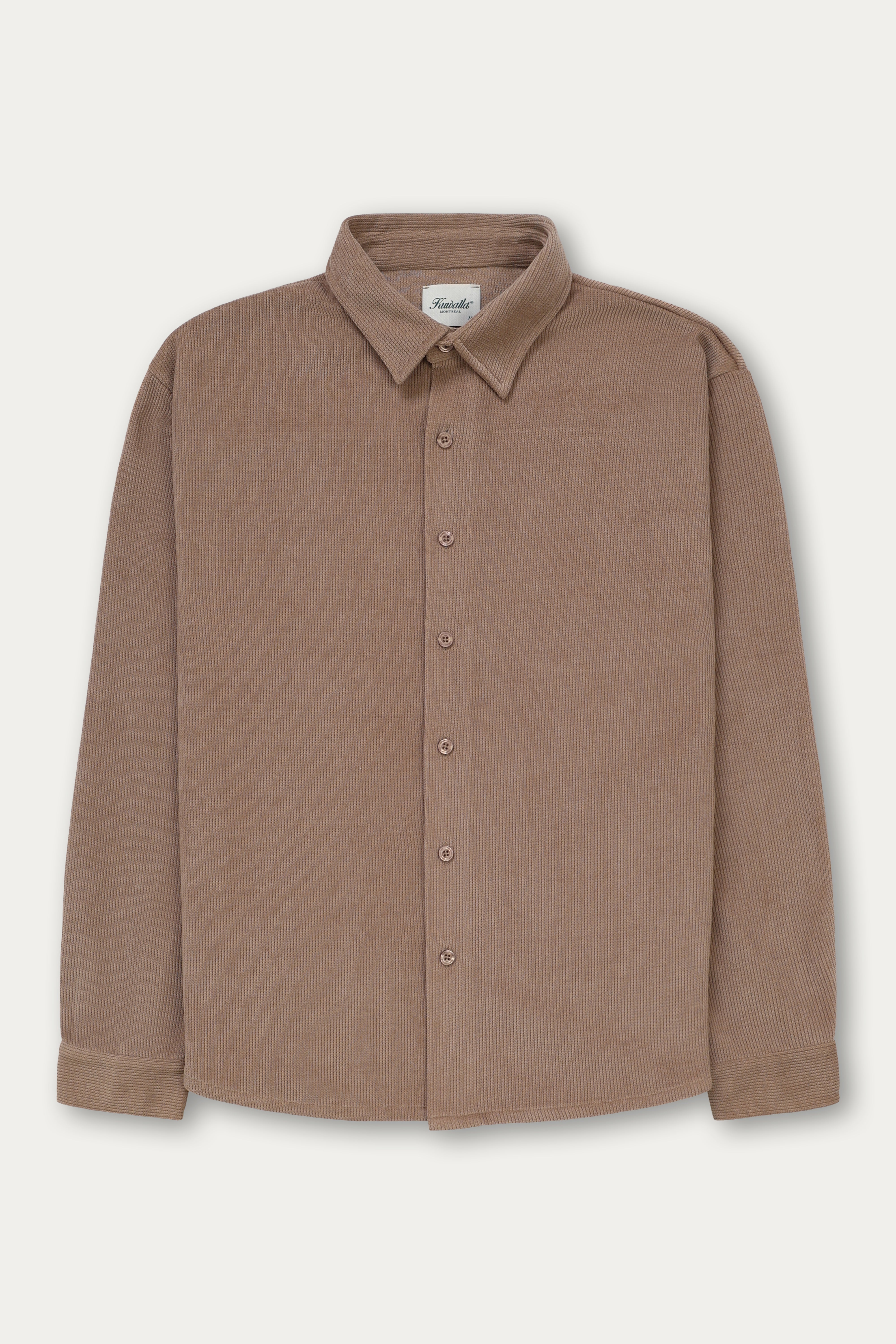 Chenille Shirt Beige