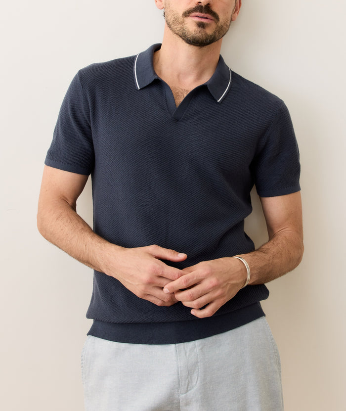 Greyson Sweater Polo India Ink