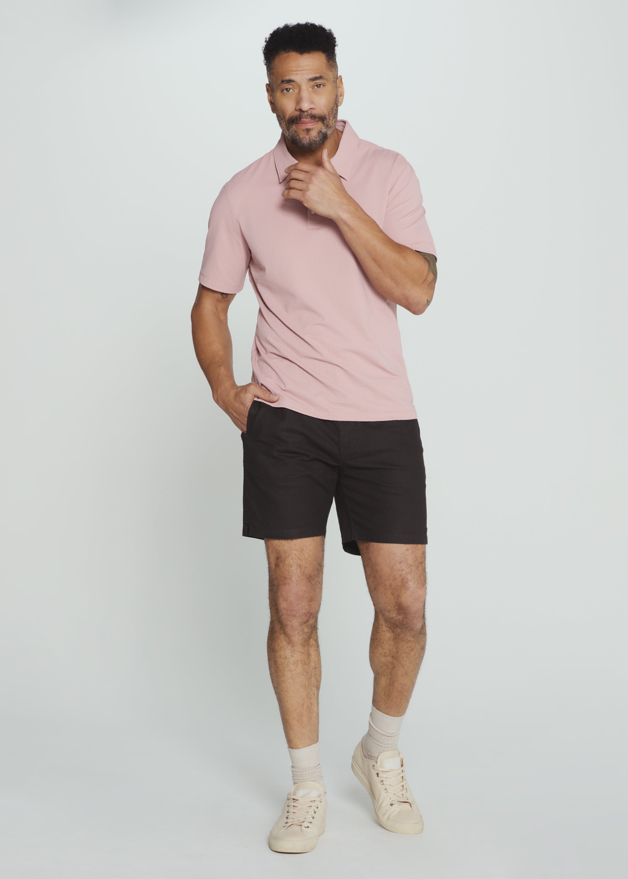Laguna 5" Linen Short Charcoal