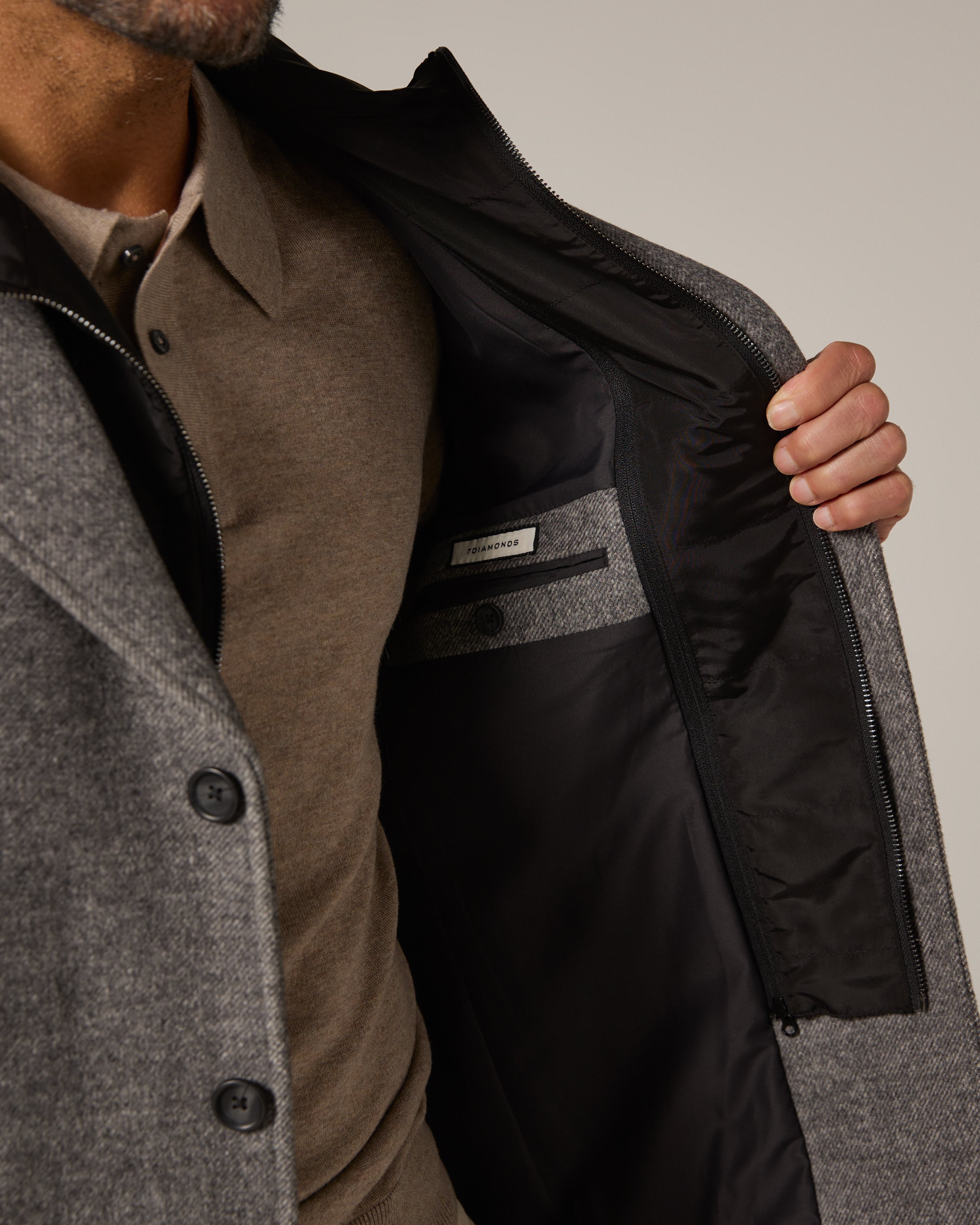 The Borough Overcoat Grey