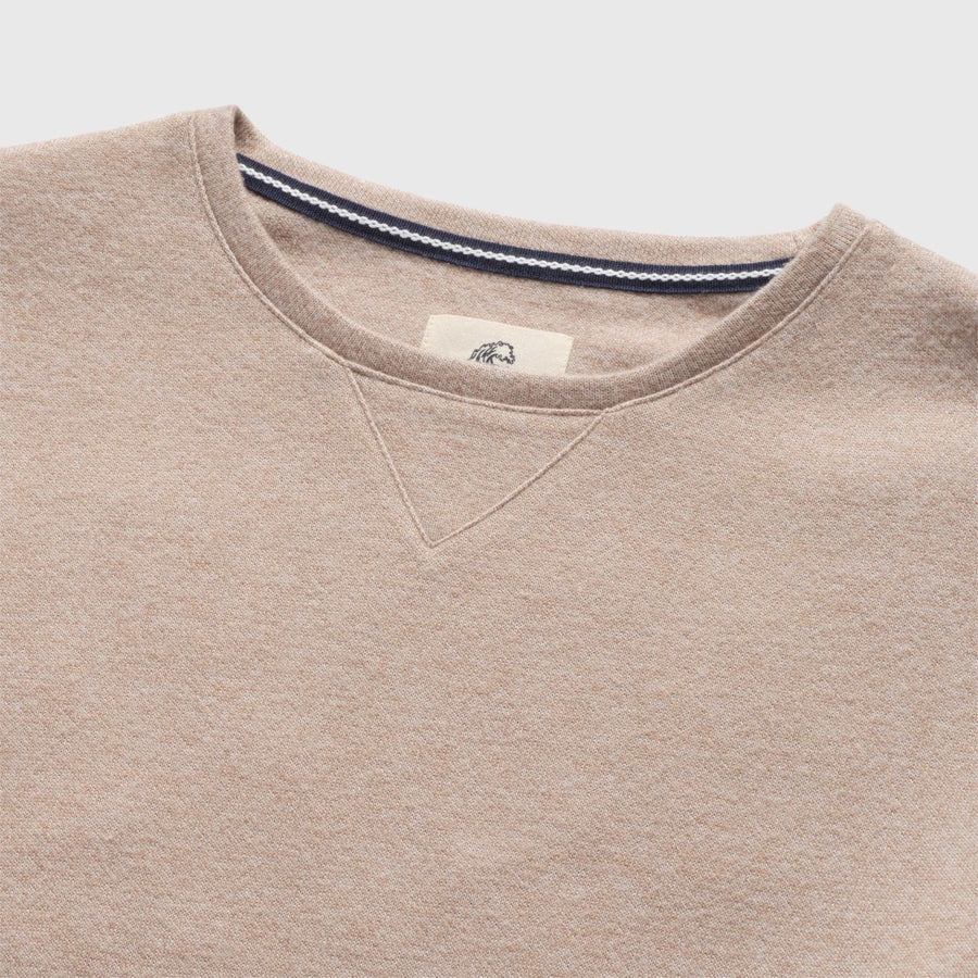 Butch Cashmist Fleece Crewneck Camel Heather