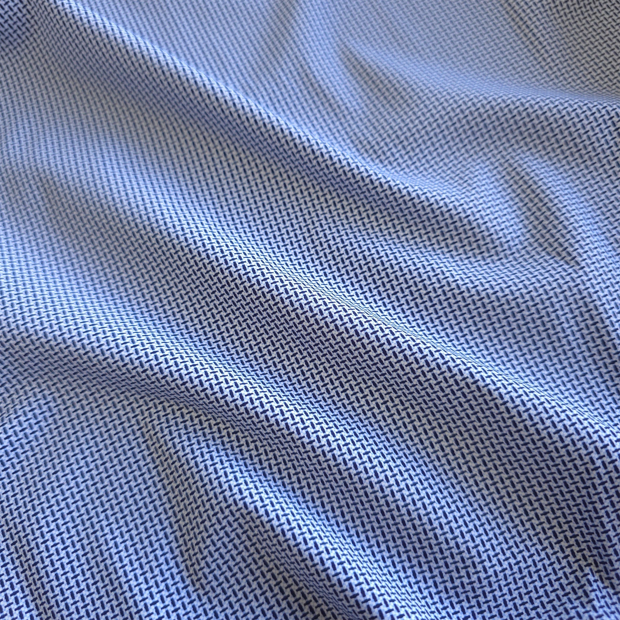 Apex Shirt Navy Mini Basketweave