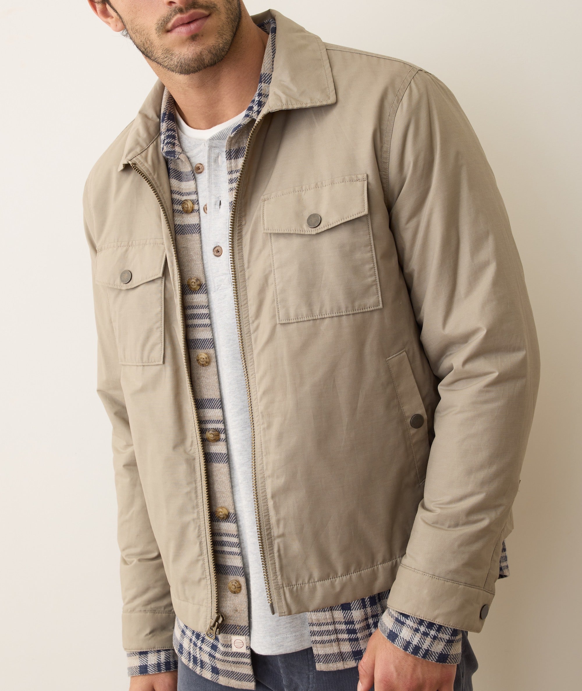 Reynolds Dry Wax Trucker Jacket Vintage Khaki