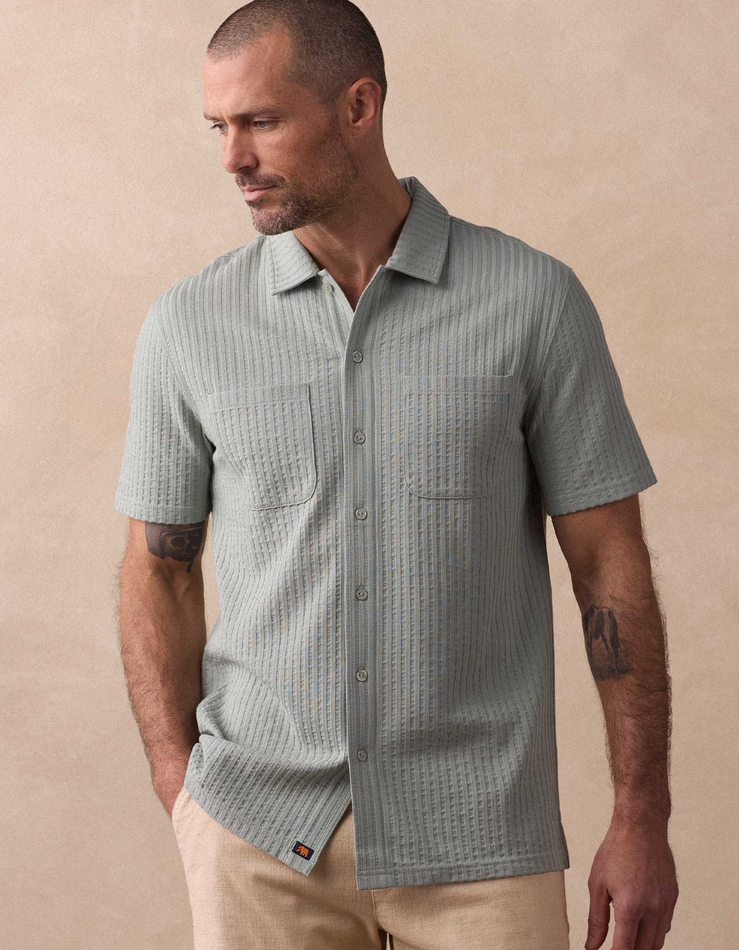 Knit Getaway Button Up Juniper