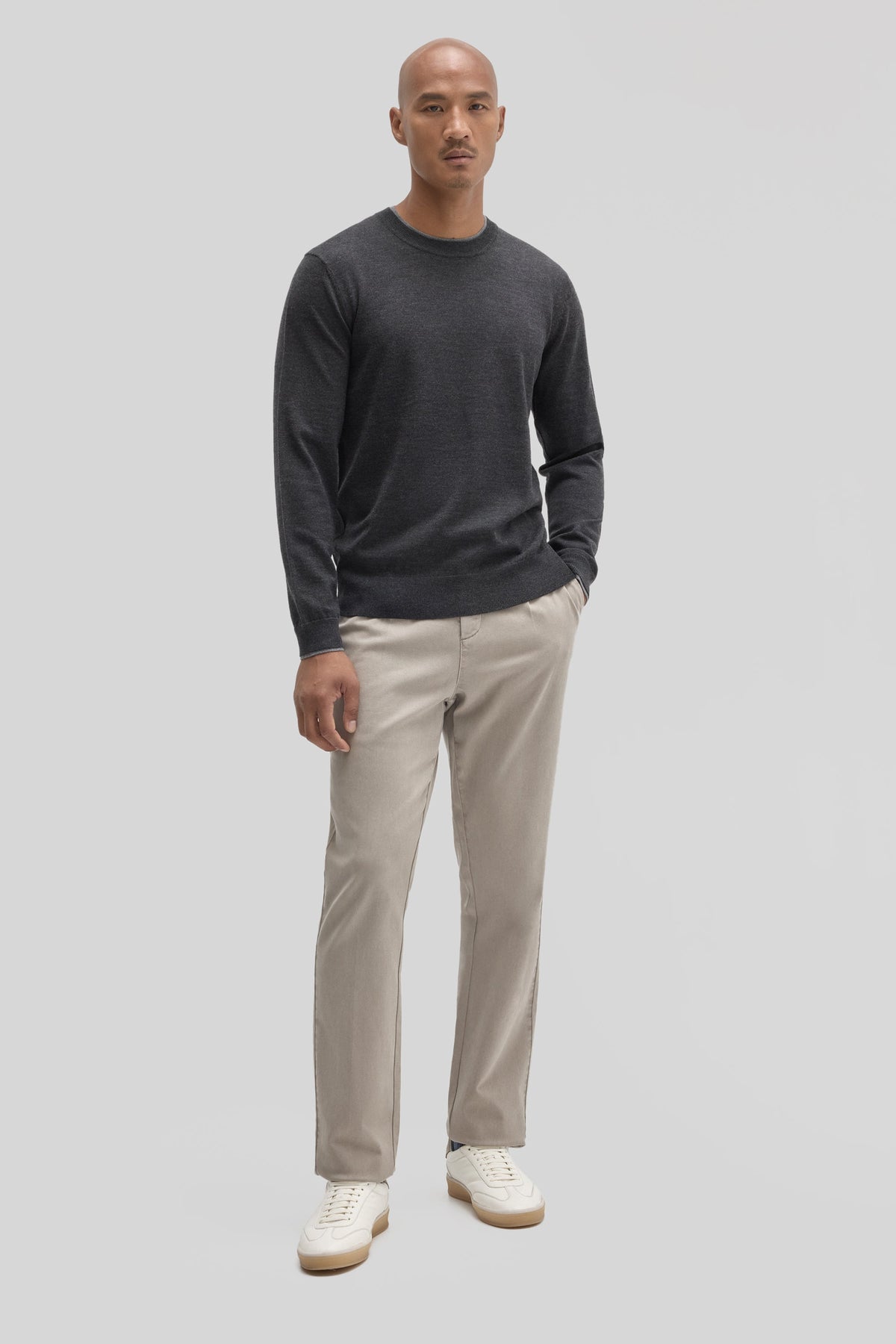 Thomas Crewneck Sweater Charcoal