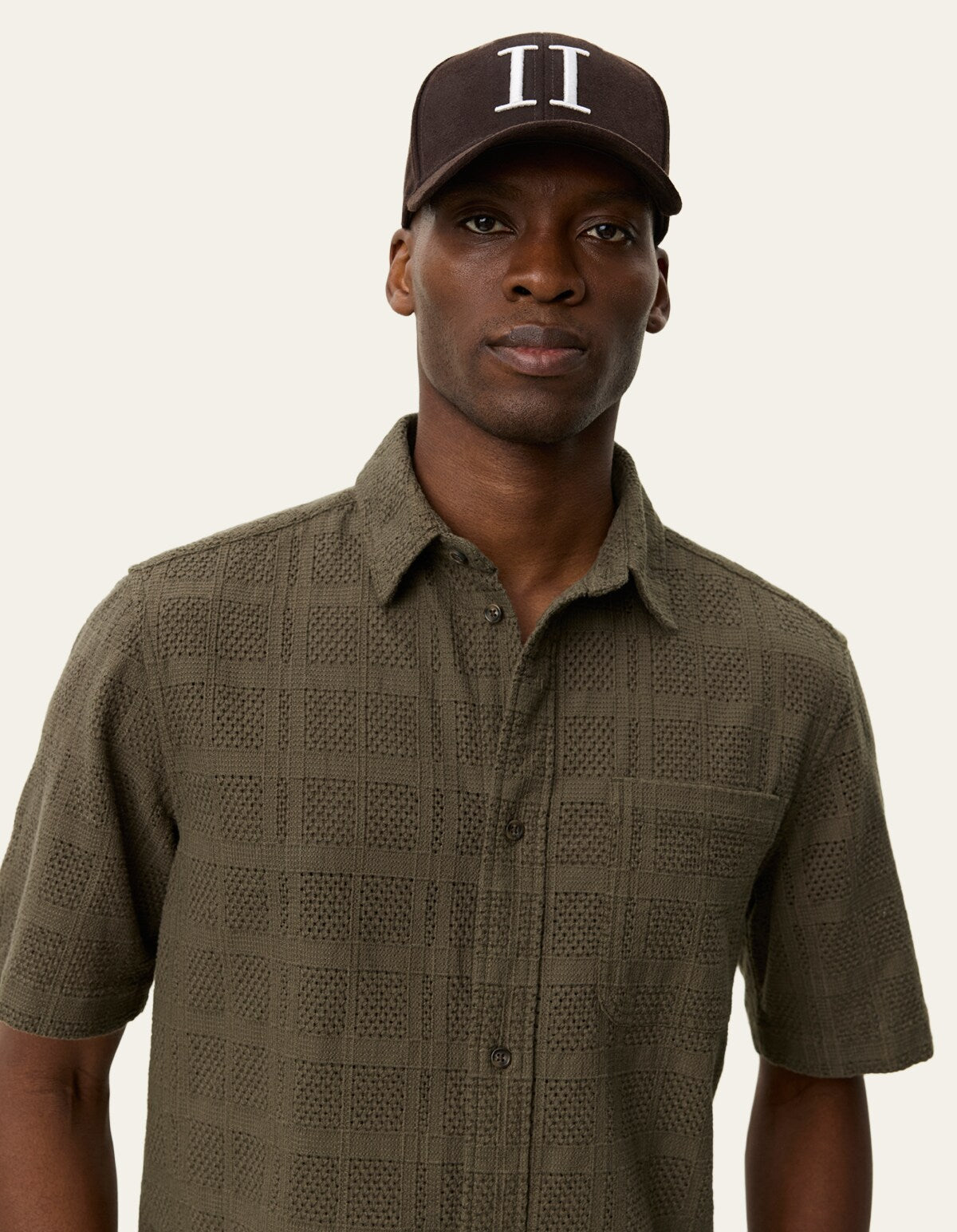 Charlie Short Sleeve Shirt Olive Night