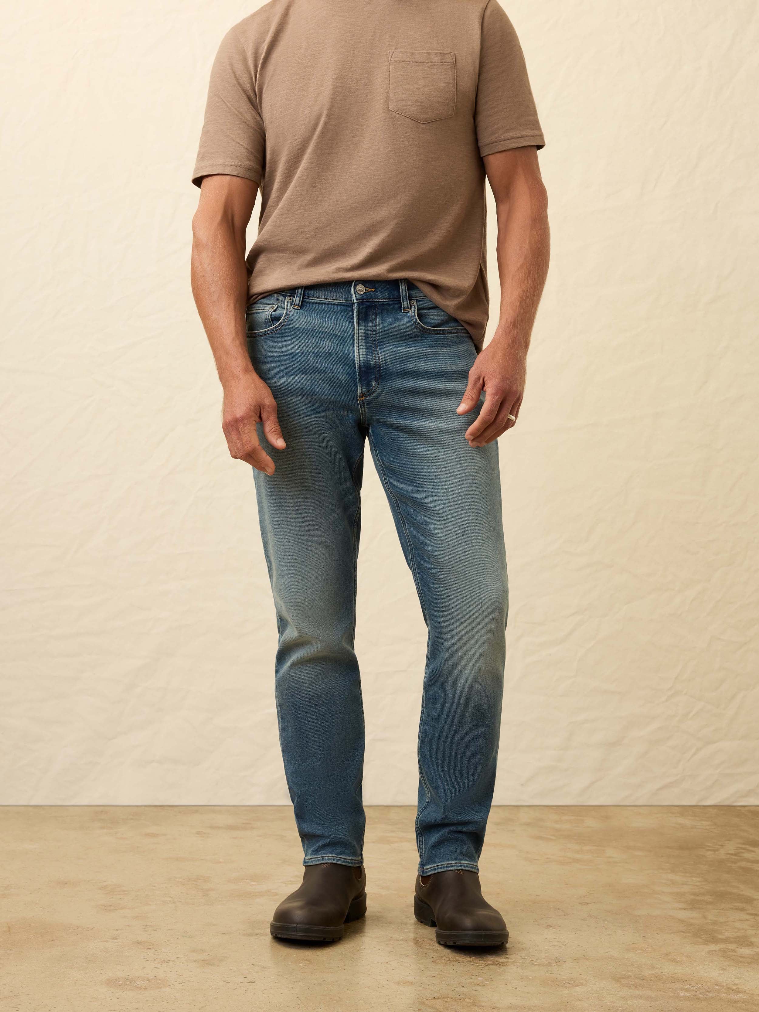 Stretch Terry Indigo 5 Pocket Indigo Ocean Wash