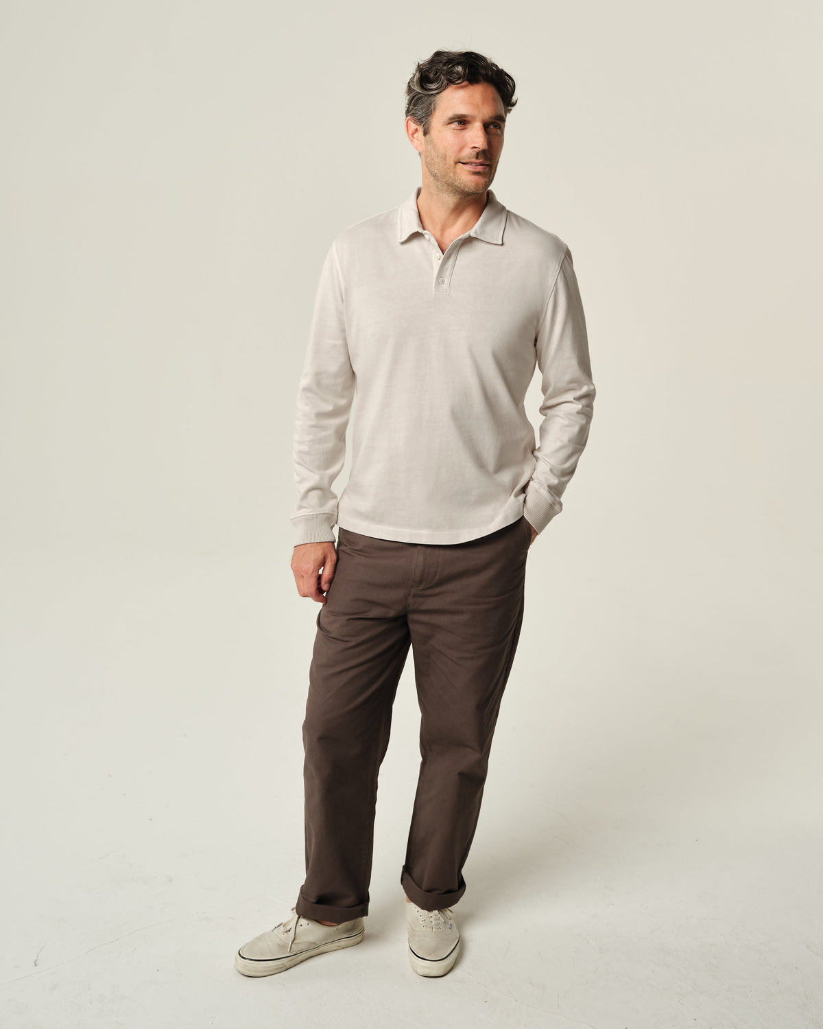 Caza Rugby Polo Cream