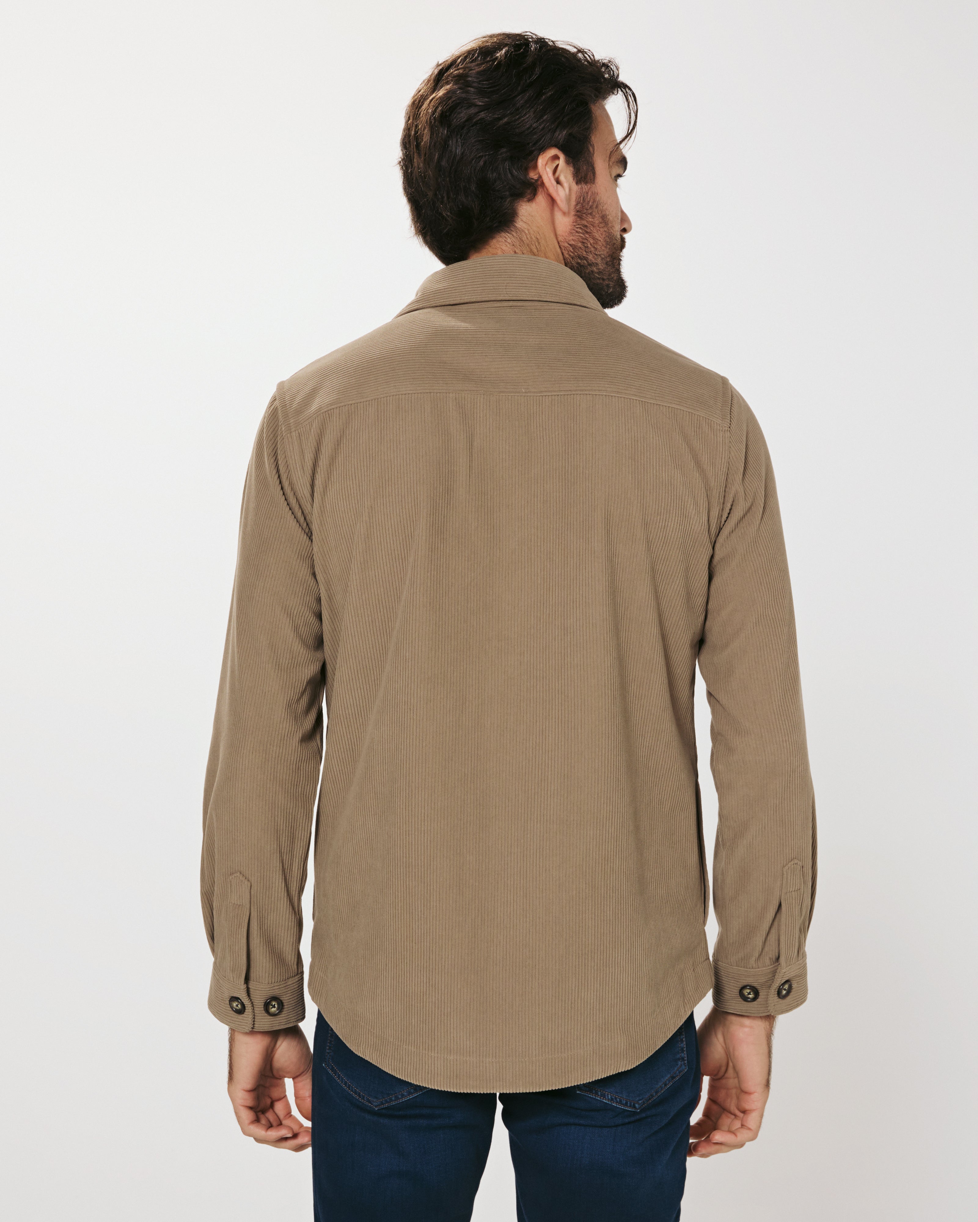 Crossway Corduroy Overshirt Taupe
