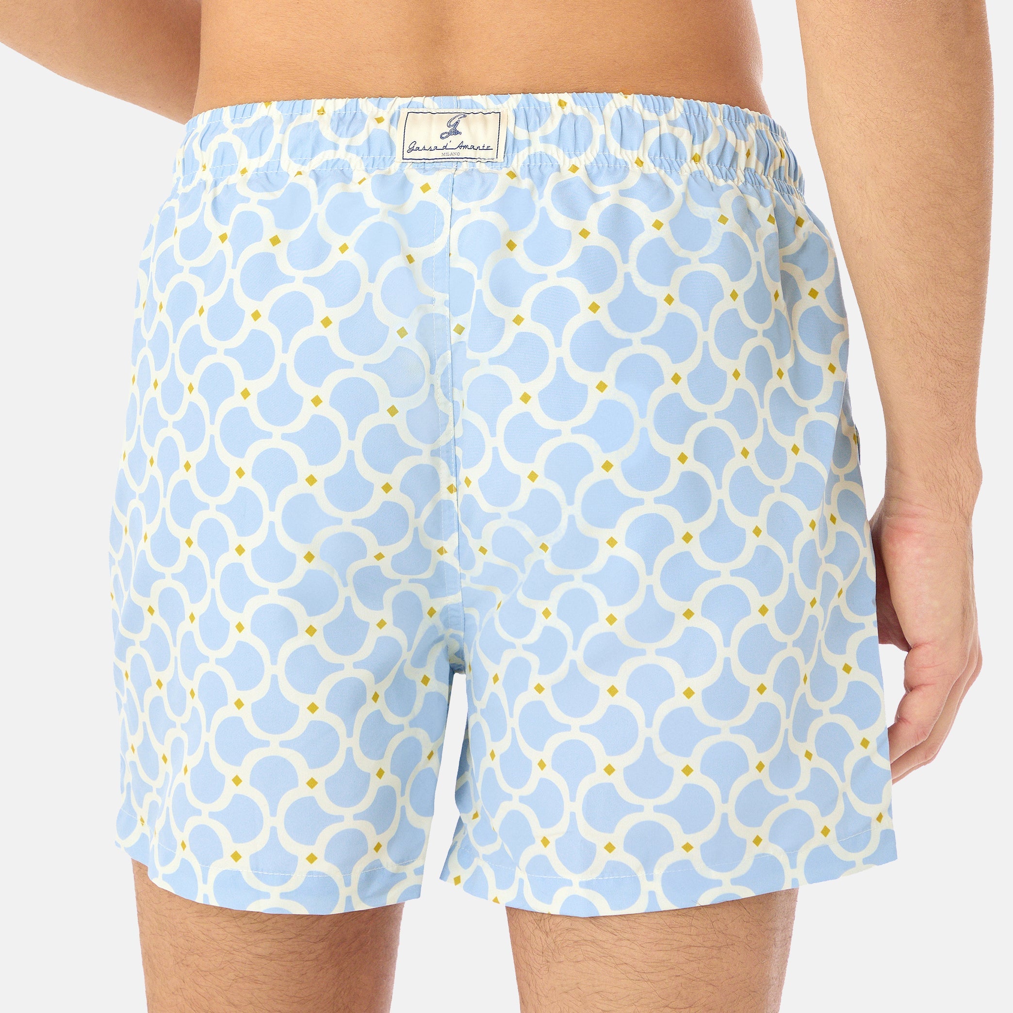 Nora Patterned Swim Short Azzurro