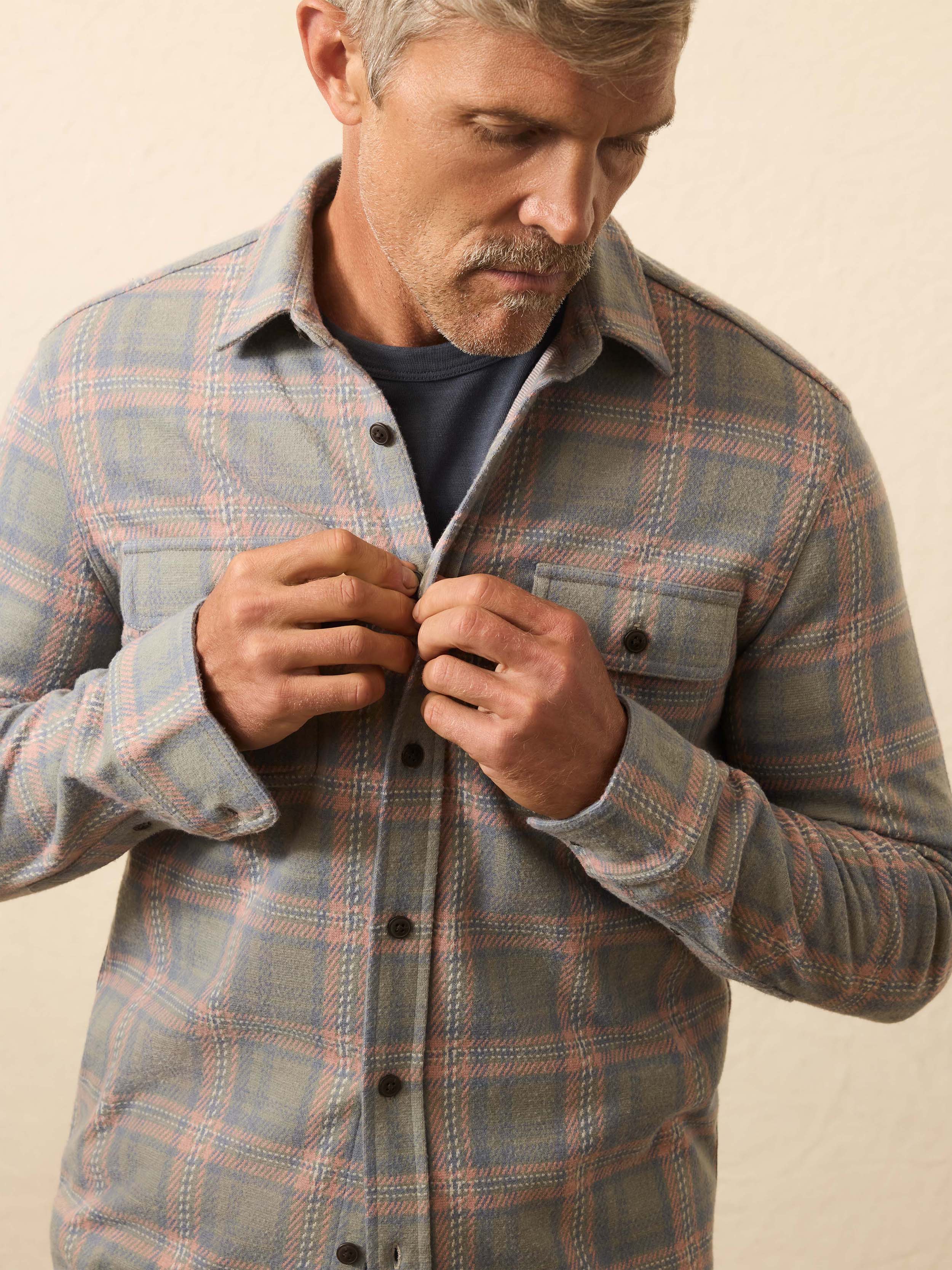 Legend Sweater Shirt Forest Rose Plaid