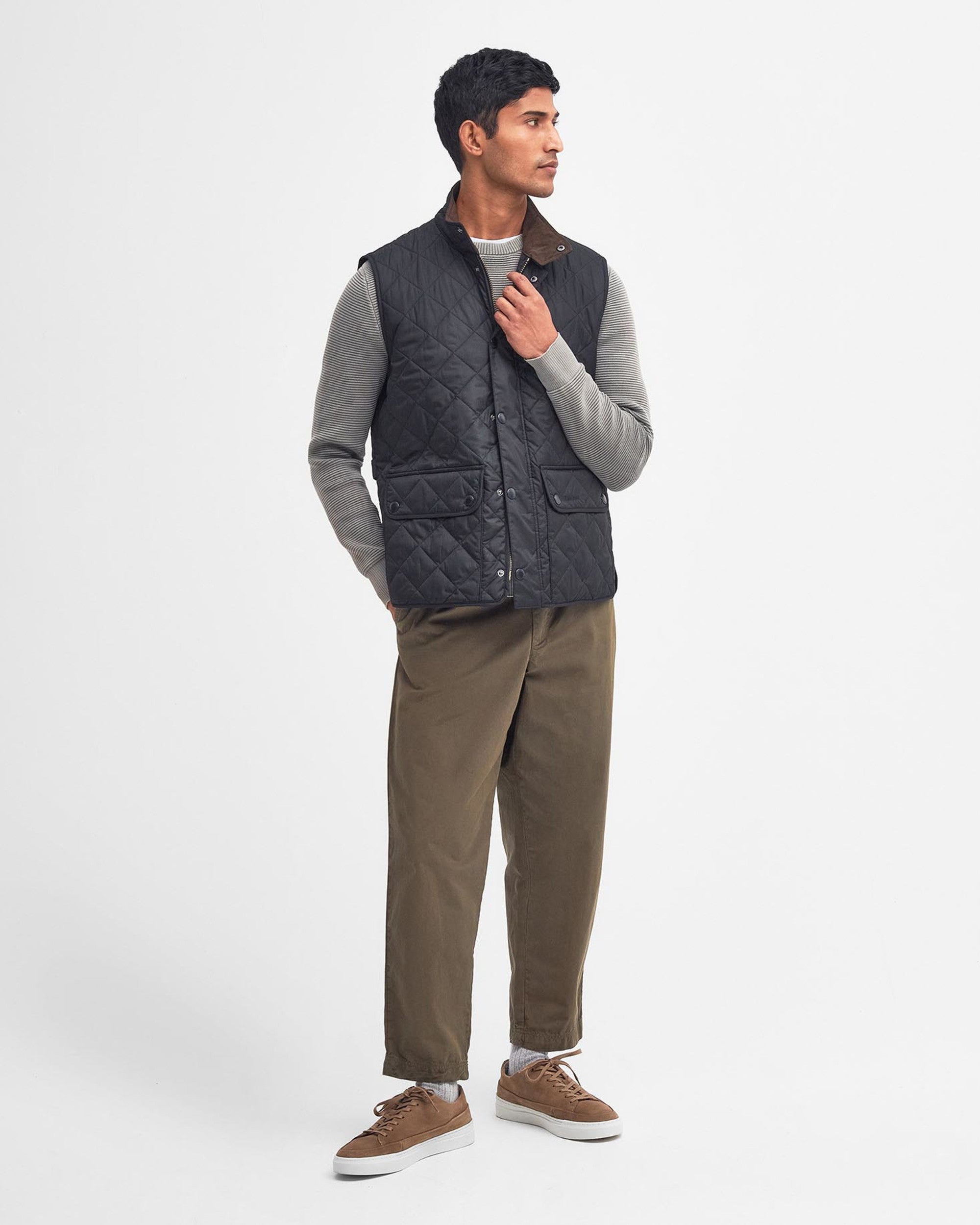 New Lowerdale Quilted Gilet Navy