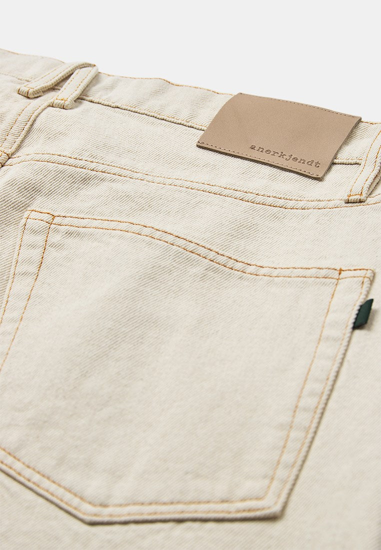 Akjonas Wide Leg Jeans Ecru Denim