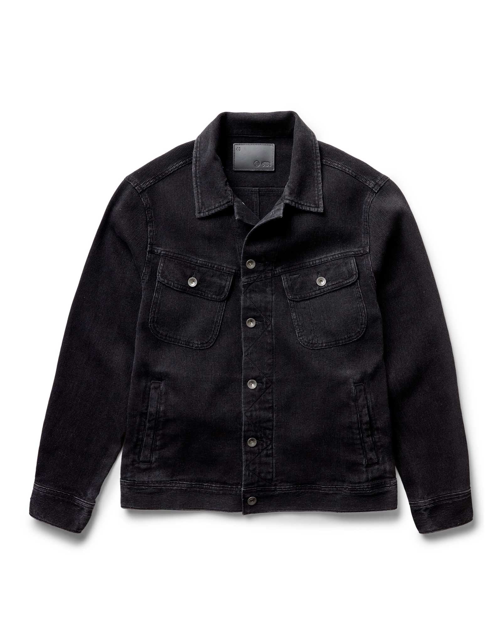 The Long Haul Jacket in Waffle Black Indigo