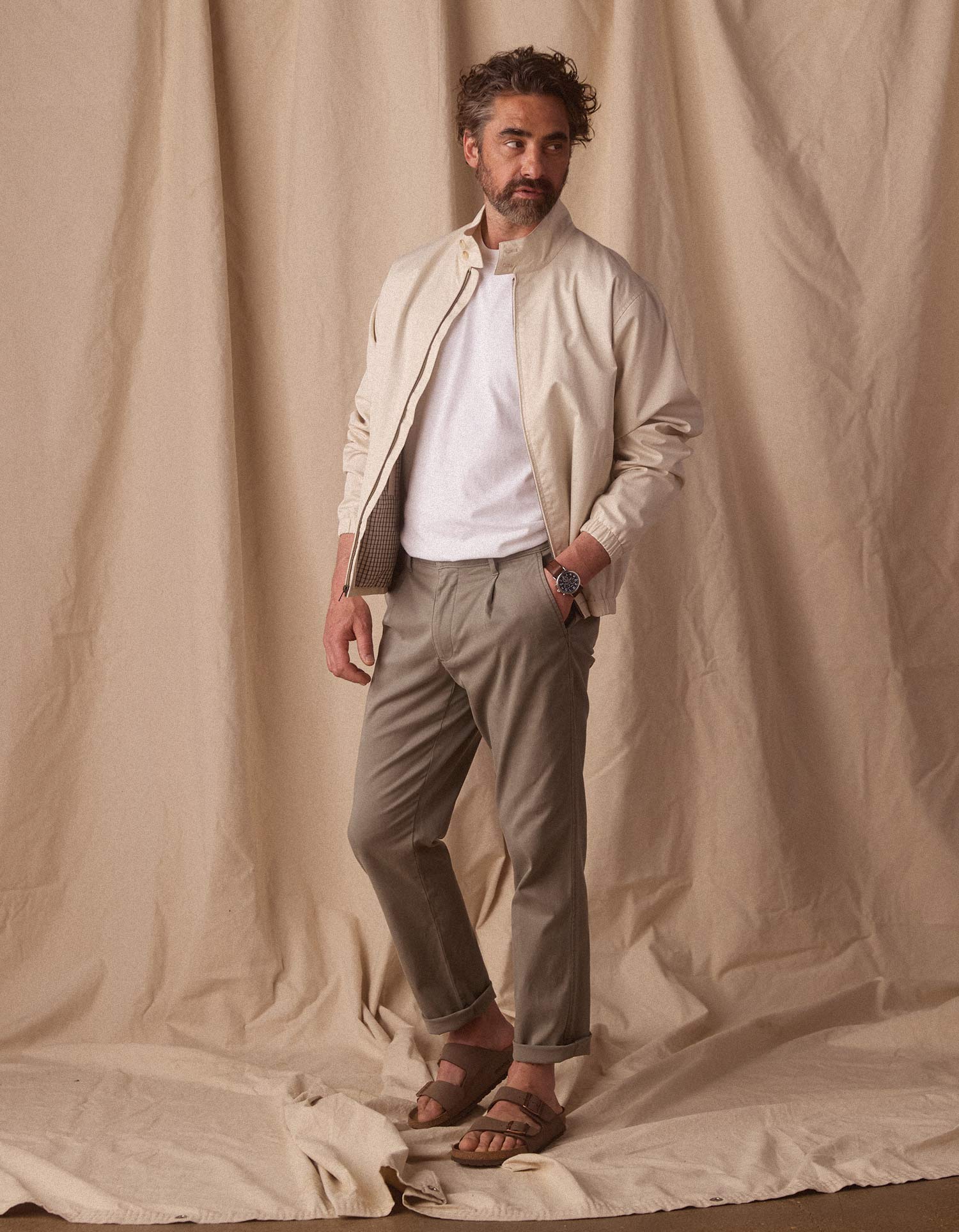 The Normal Trouser in Comfortech Twill Moss