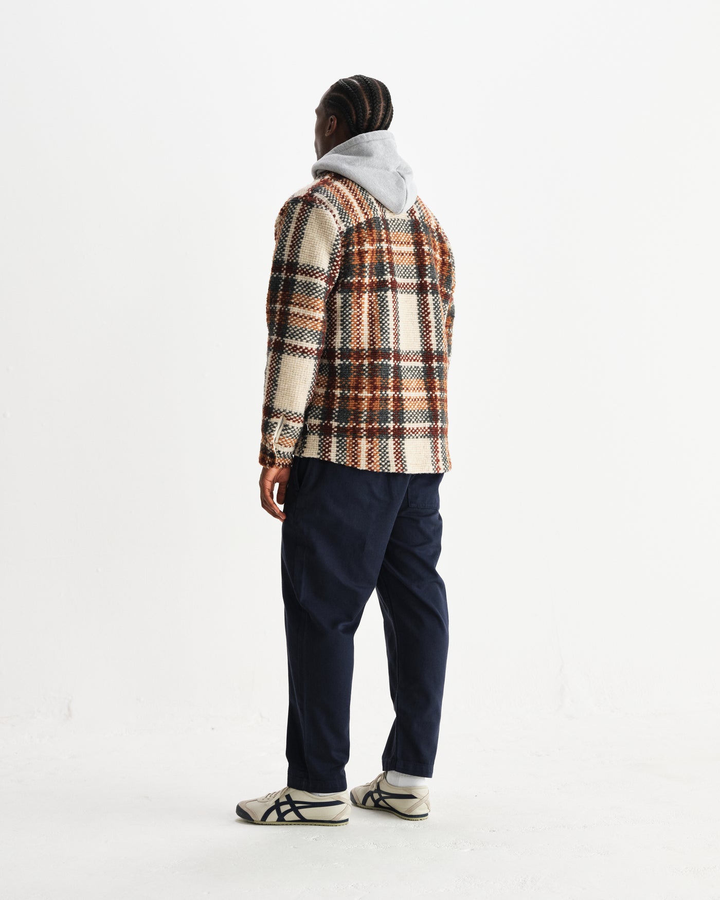 Whiting Overshirt - Wool Blend Bobble Ecru/Multi