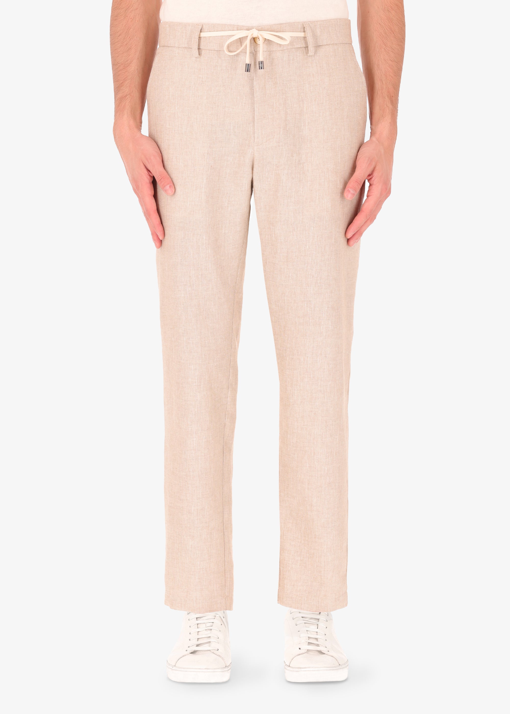 Certo Ban Pleated Linen Trouser Rope
