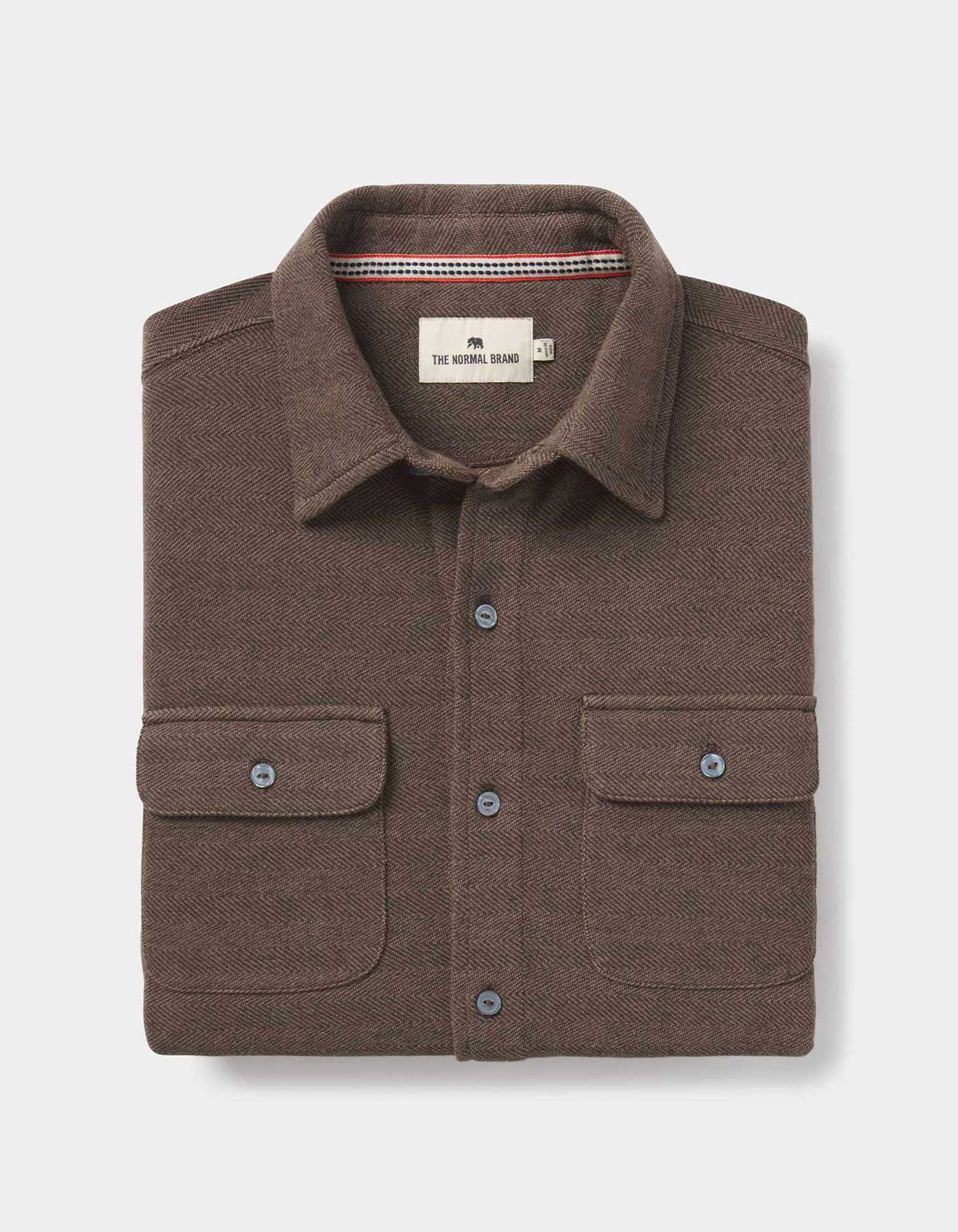 Textured Knit Everyday Shirt Java