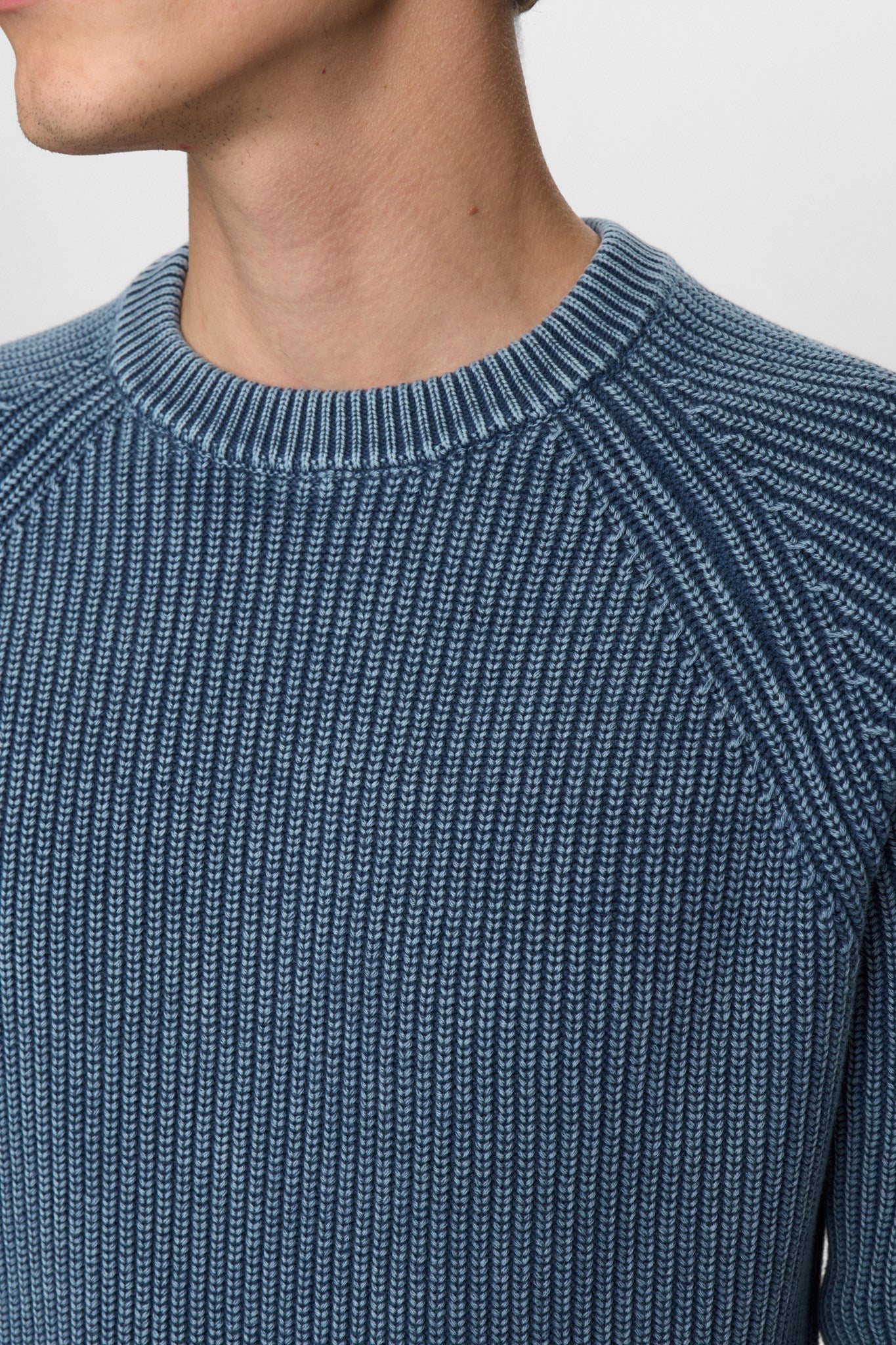 Aksune Patent Knit Light Blue