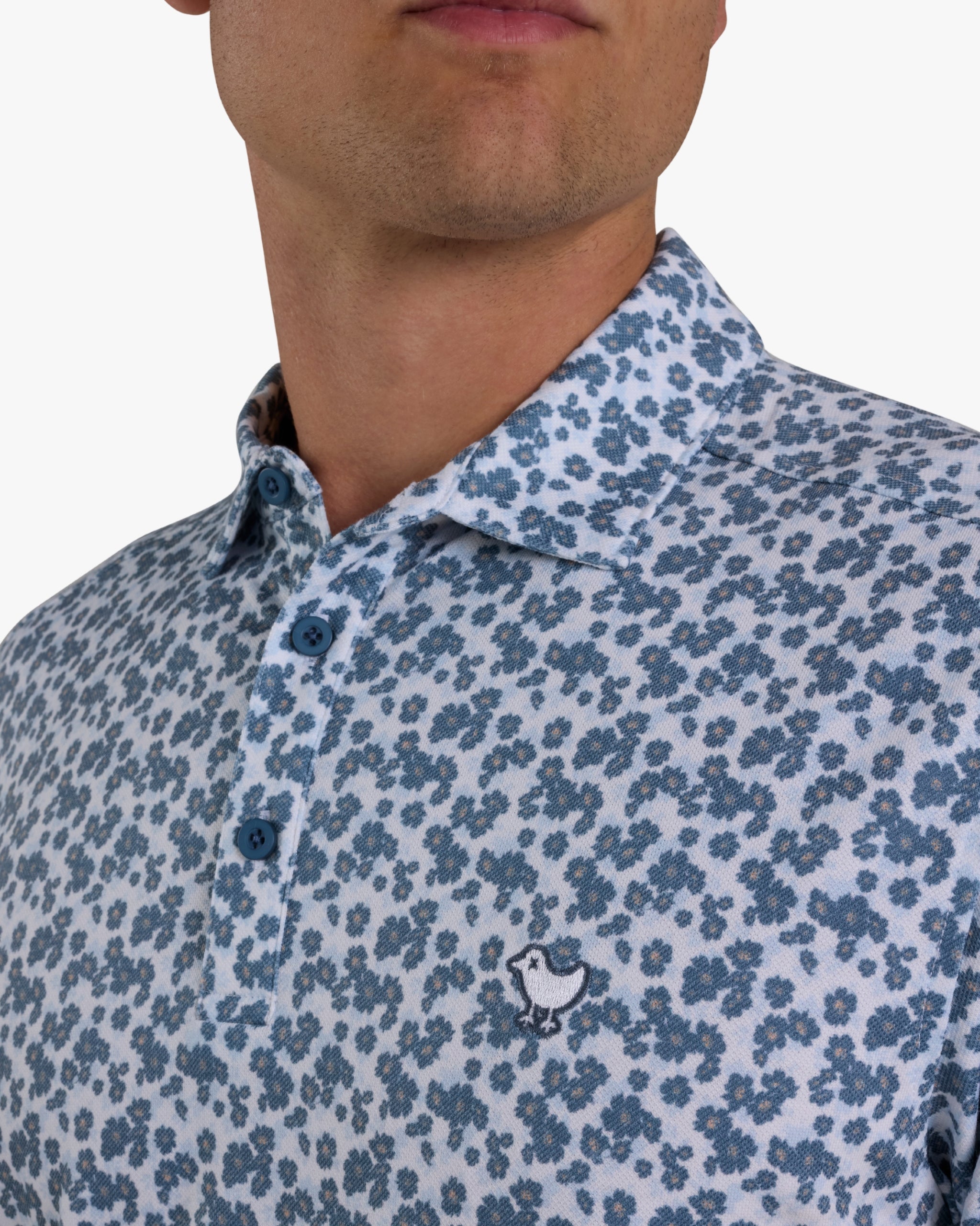 Garden Gala Polo Blue Mirage